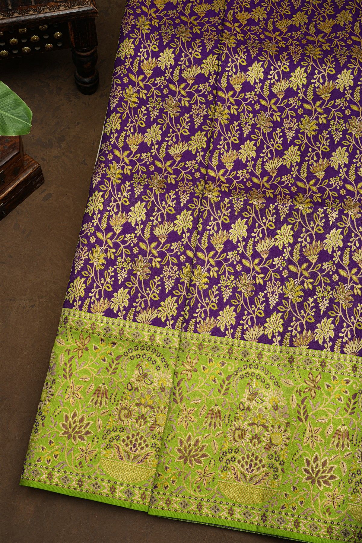 Kancheepuram Silk Purple Saree