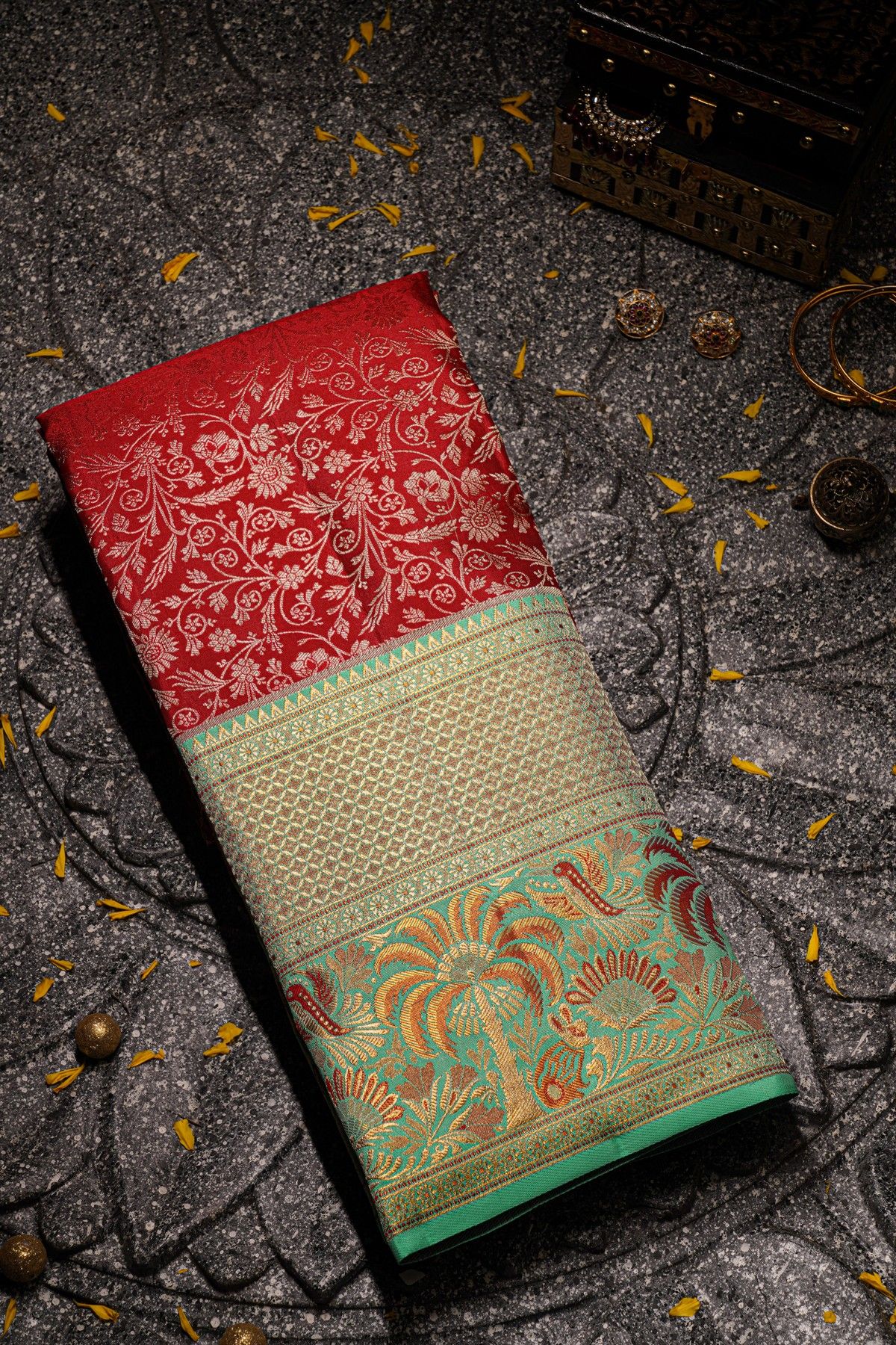 Kancheepuram Silk Maroon Saree