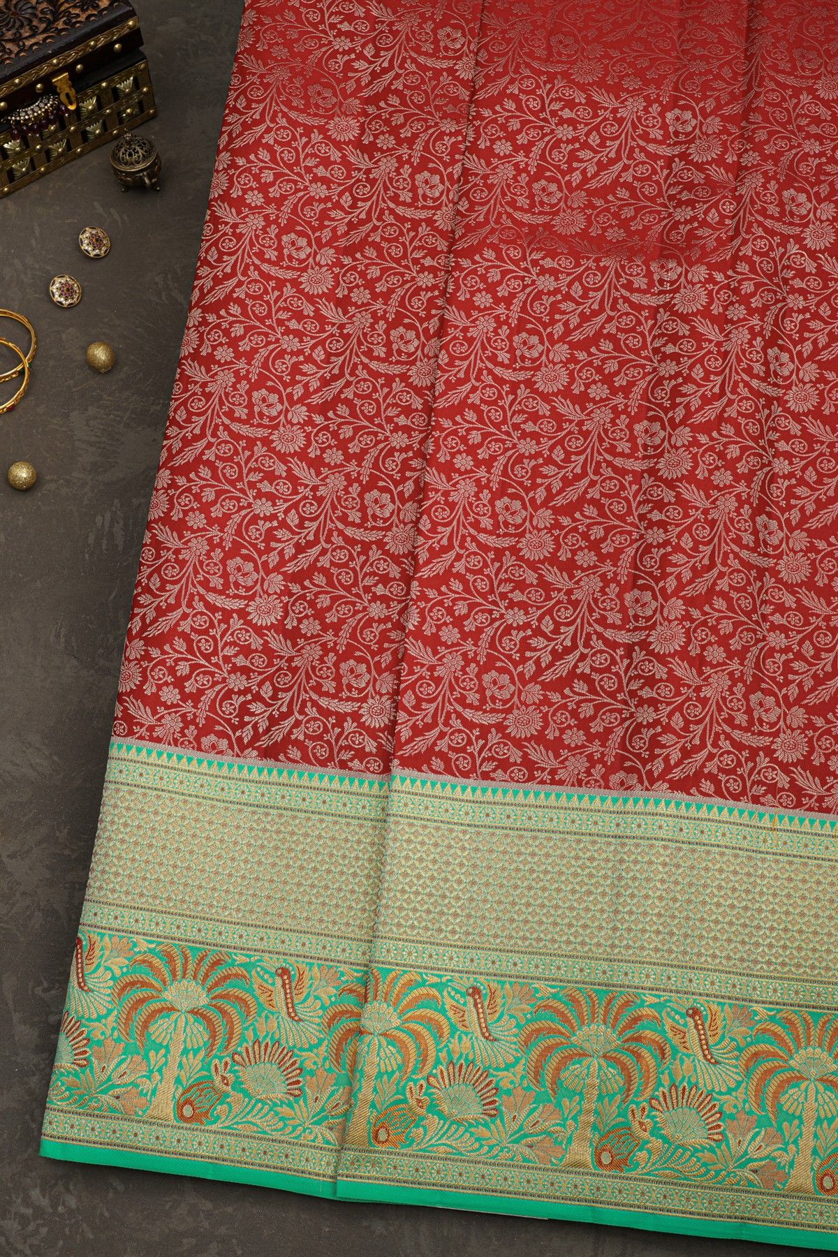 Kancheepuram Silk Maroon Saree