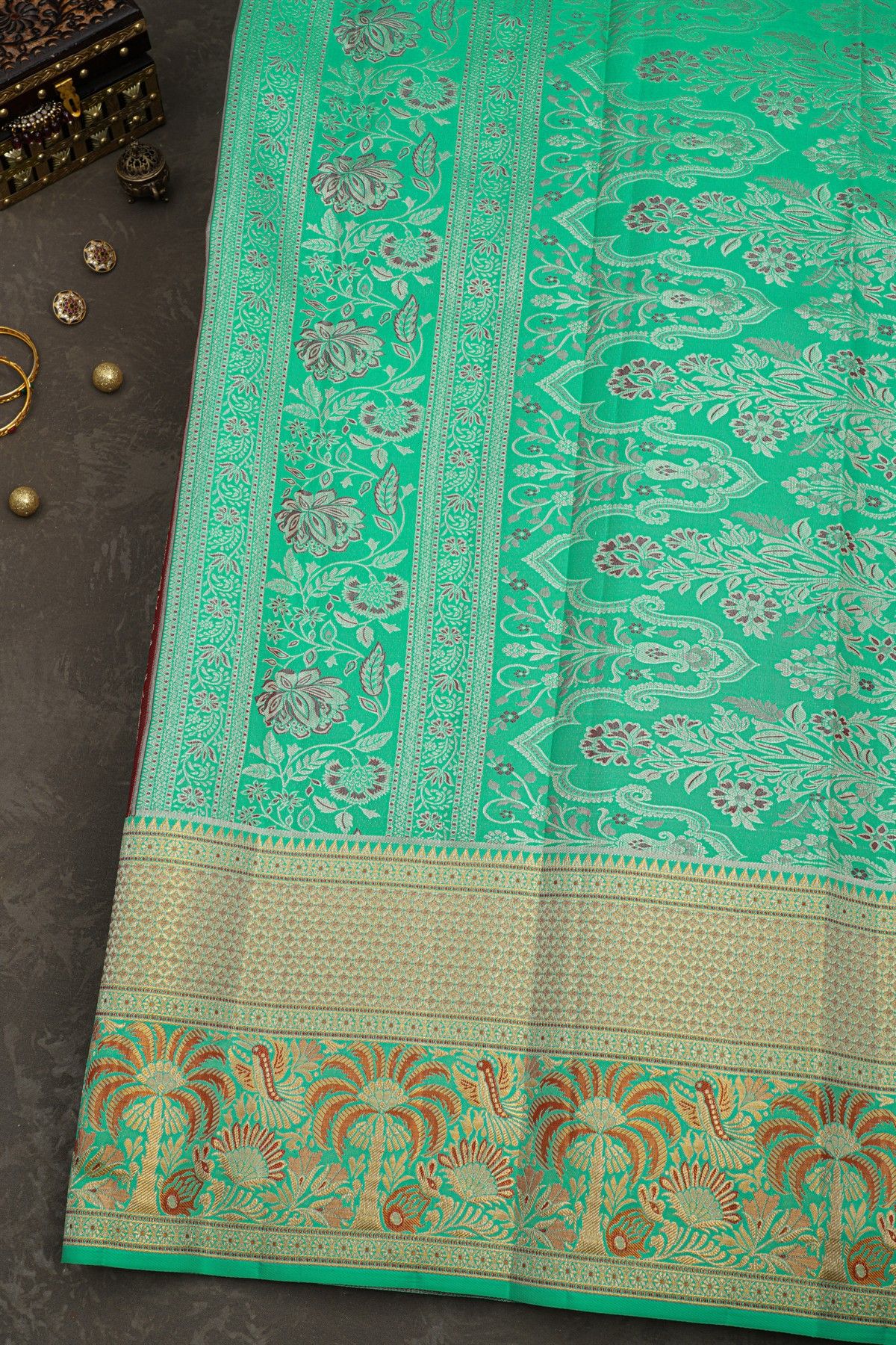Kancheepuram Silk Maroon Saree
