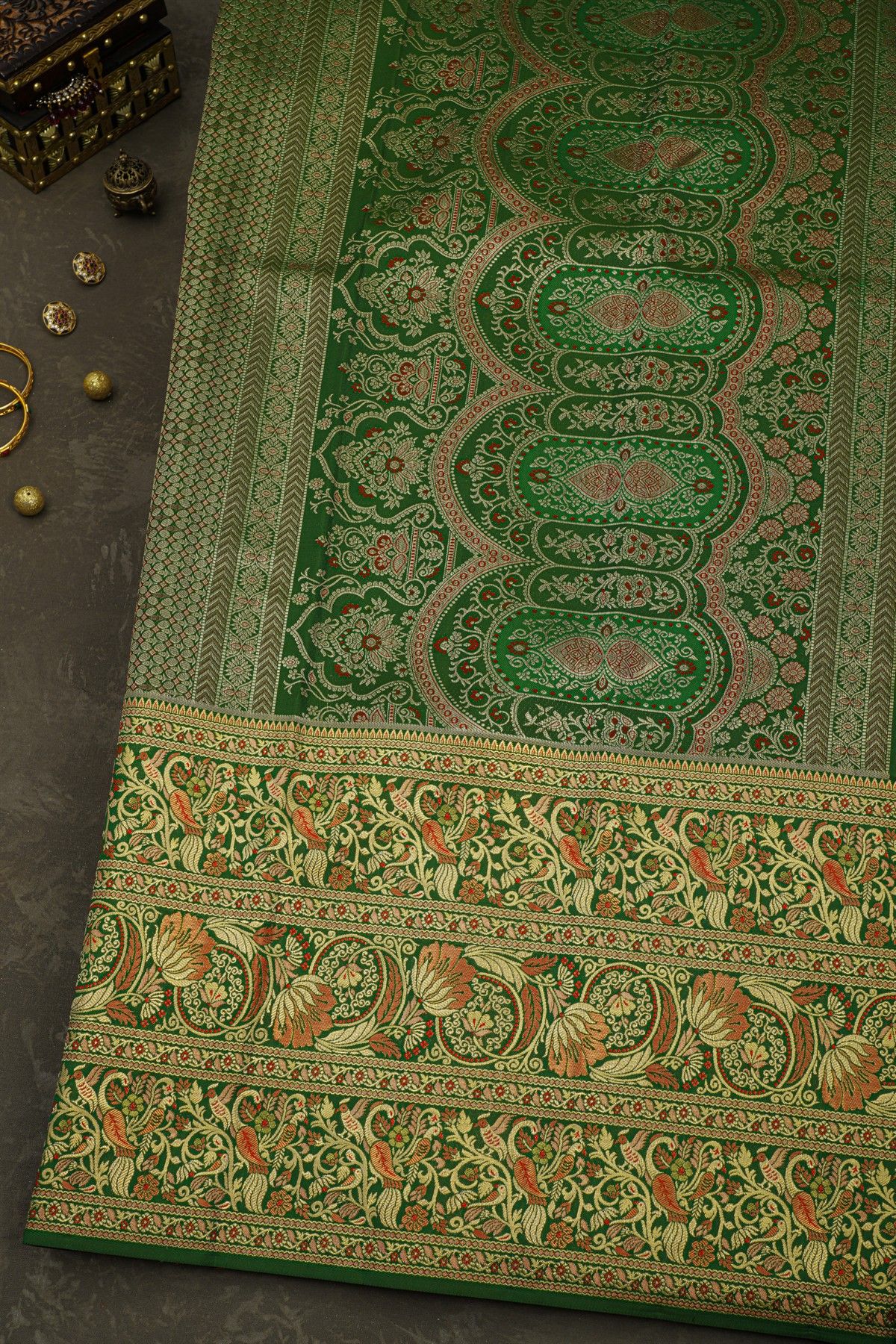 Kancheepuram Silk Red Saree
