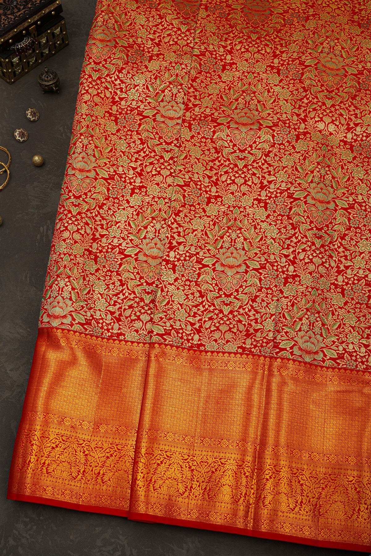 Kancheepuram Silk Red Saree