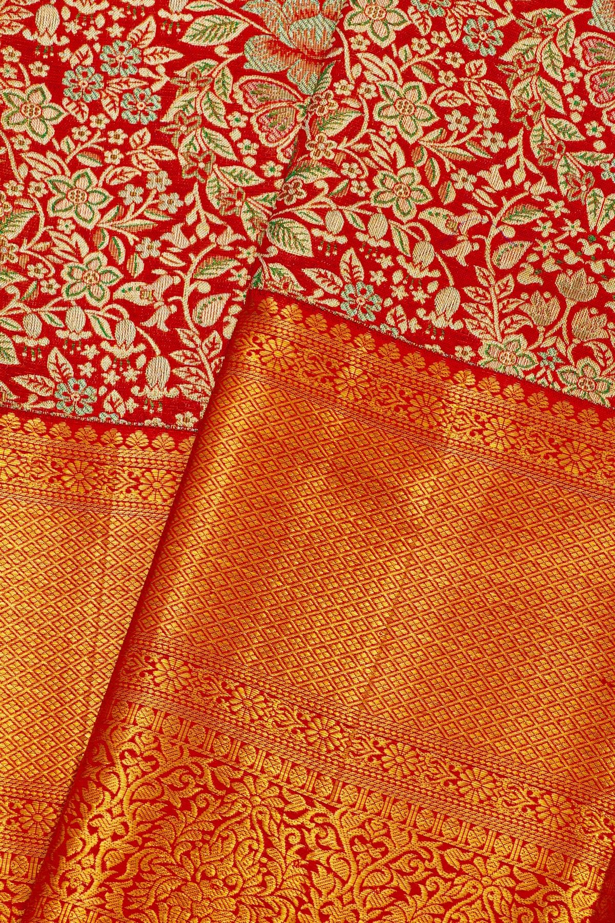 Kancheepuram Silk Red Saree