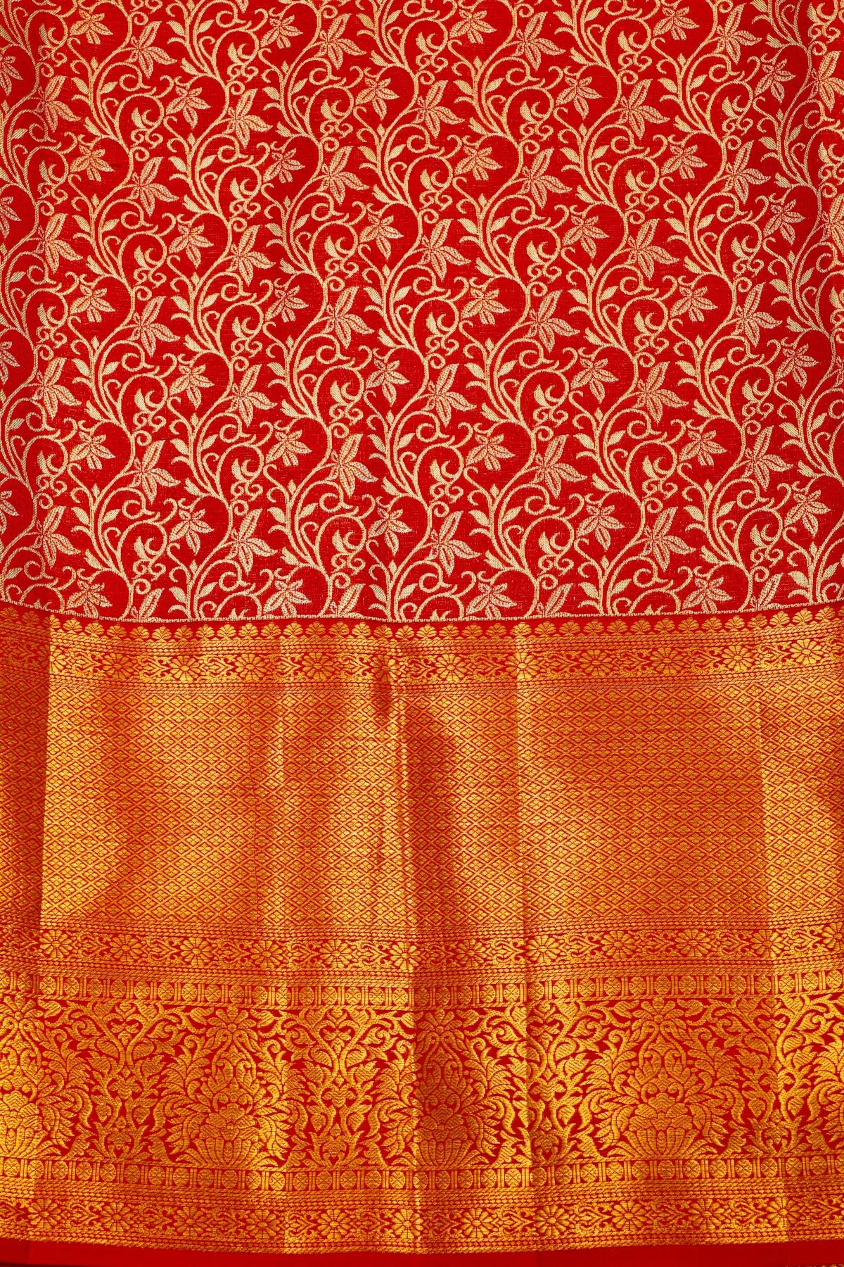 Kancheepuram Silk Red Saree