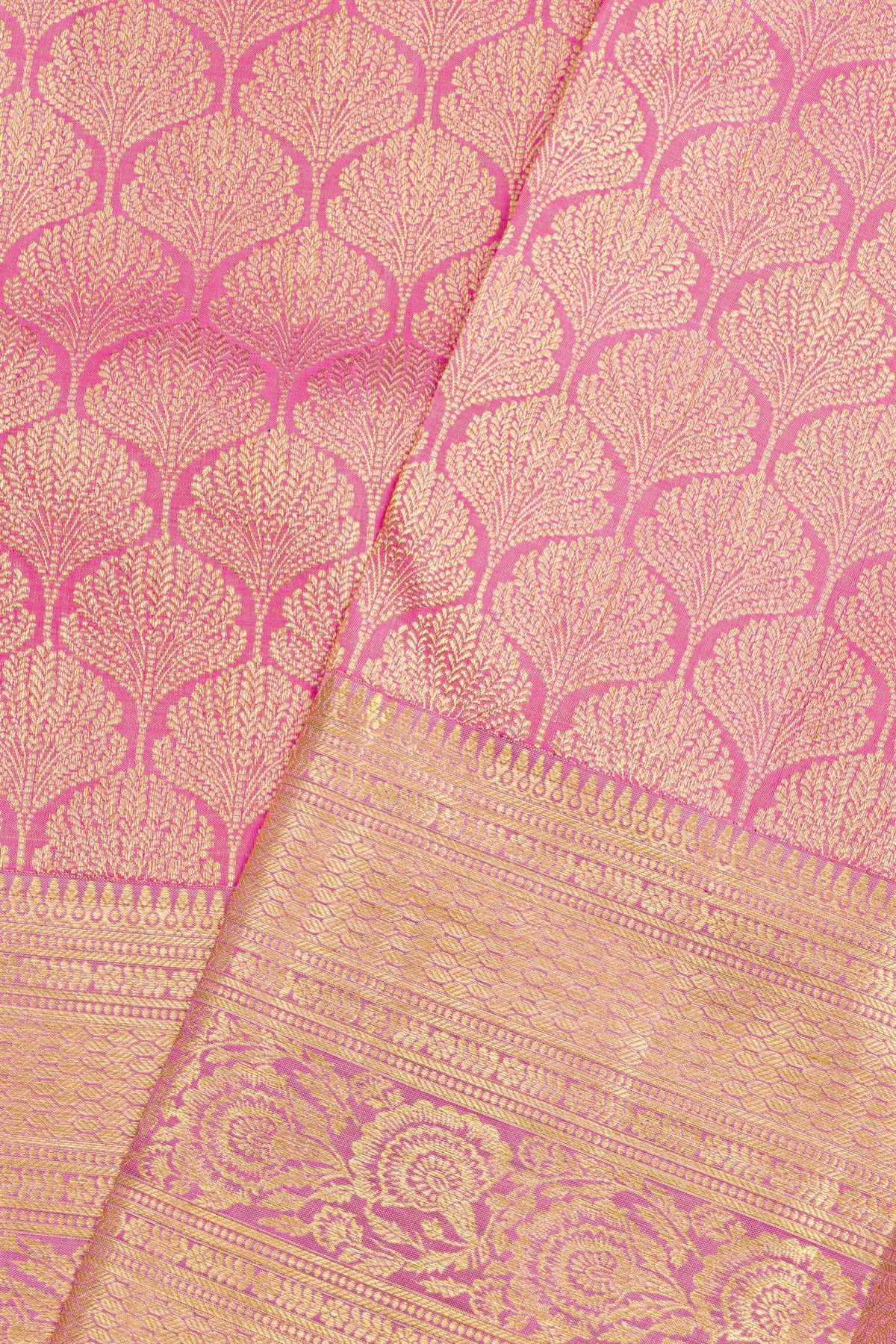 Kancheepuram Silk Pink Saree