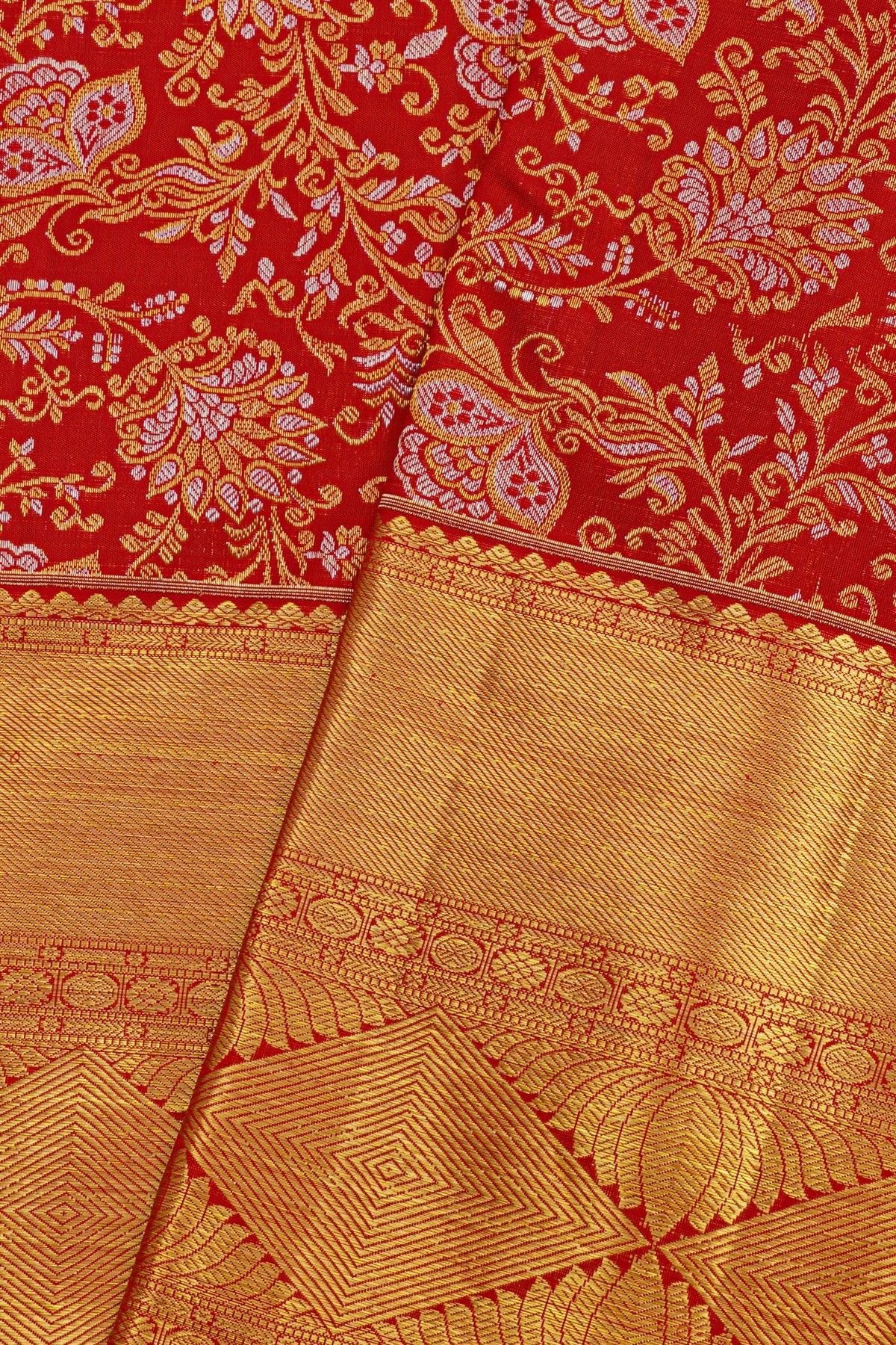 Kancheepuram Silk Red Saree