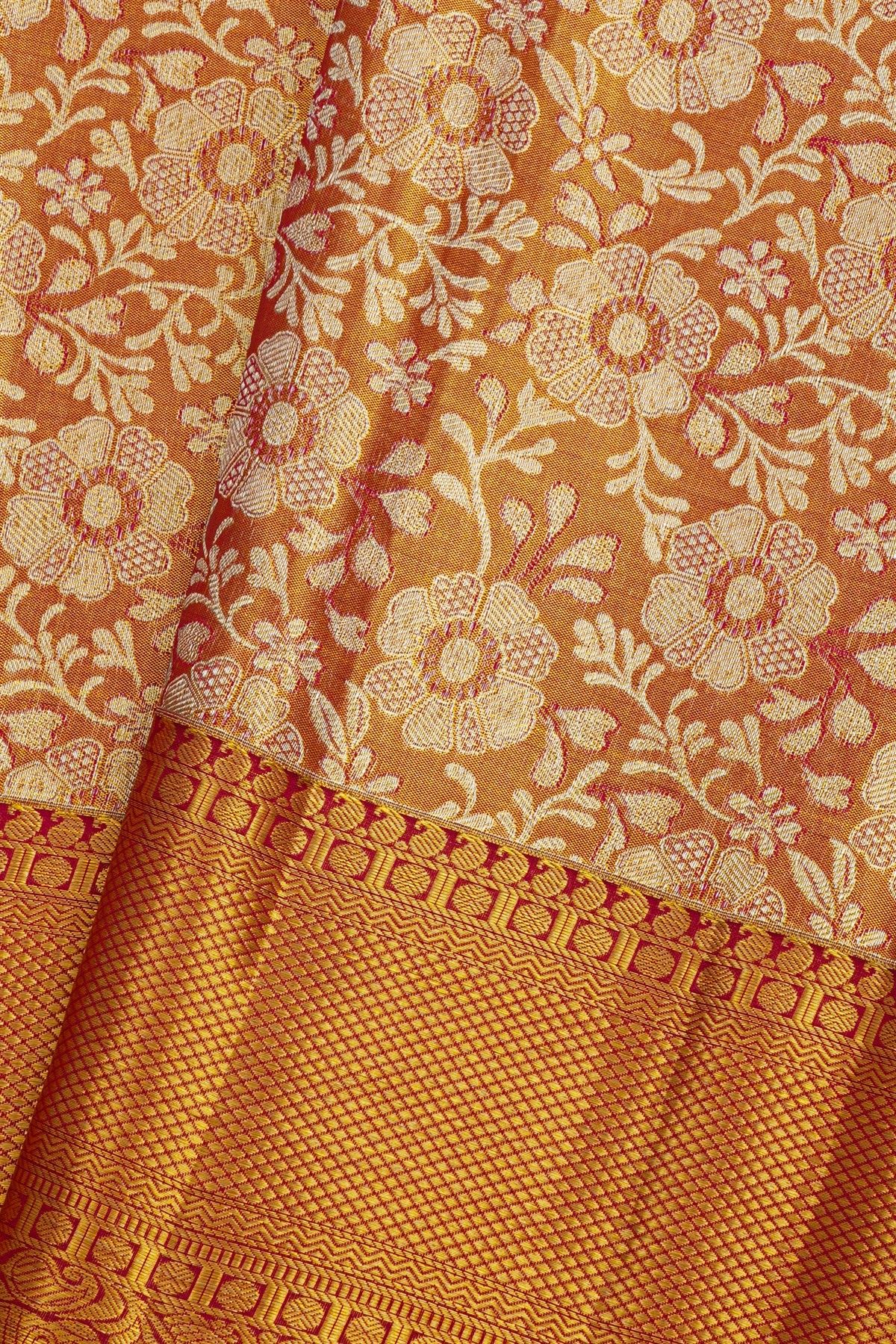 Kancheepuram Tissue Dual Colour Saree
