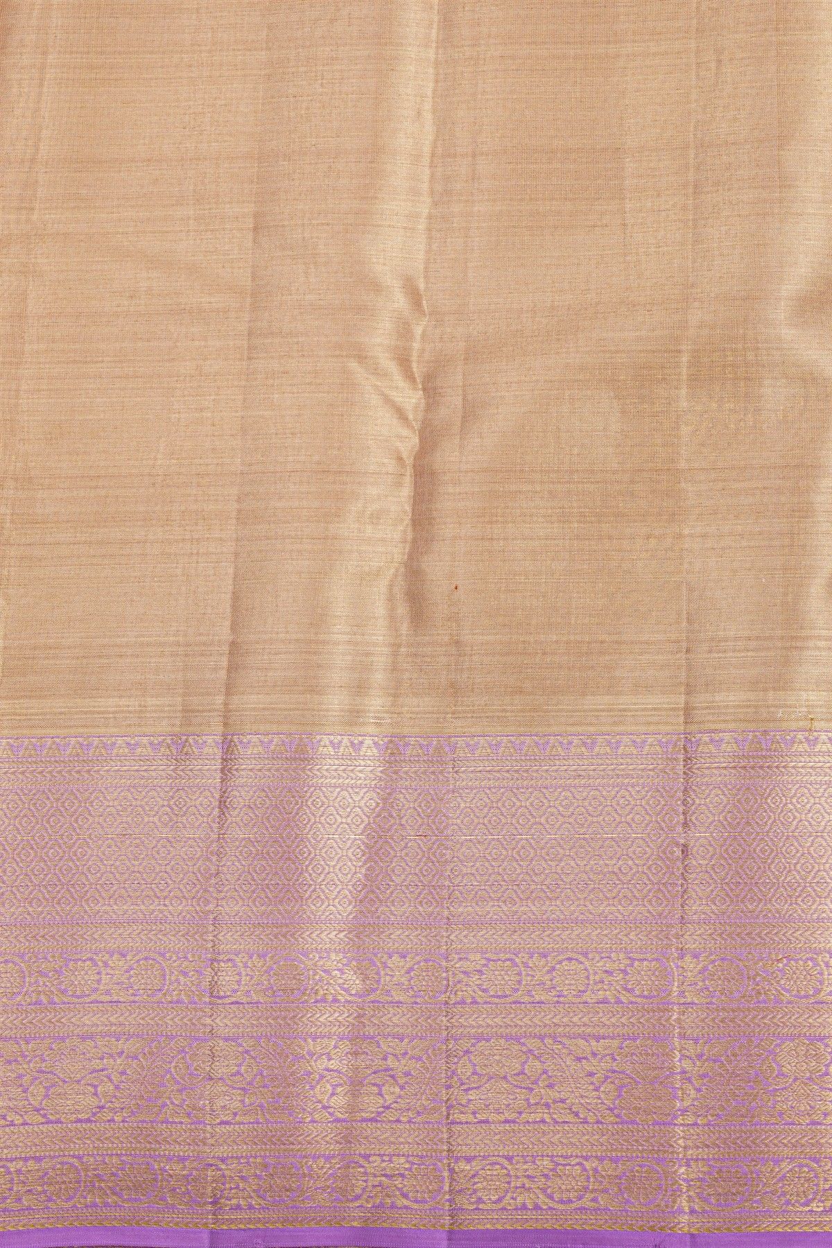 Kancheepuram Tissue Peach Saree