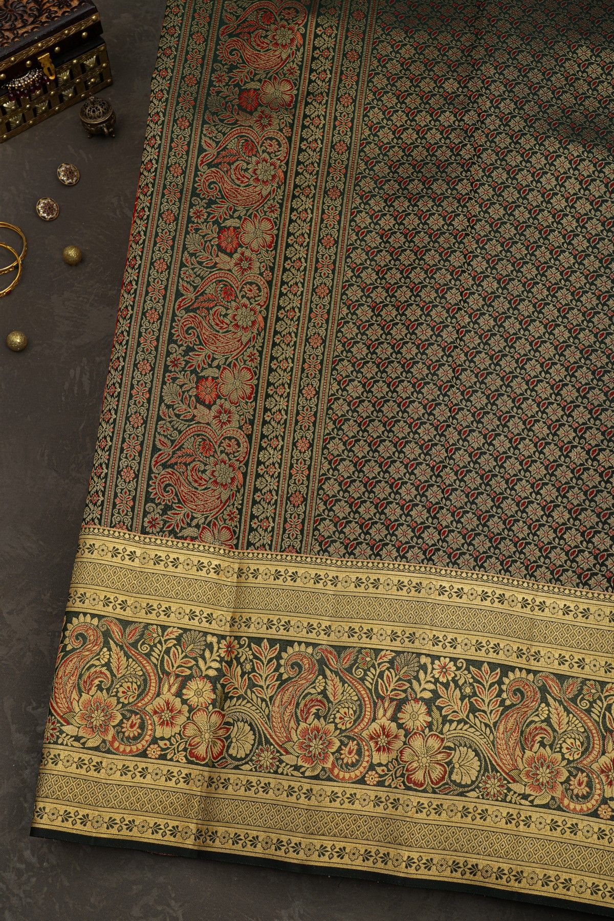 Kancheepuram Silk Red Saree