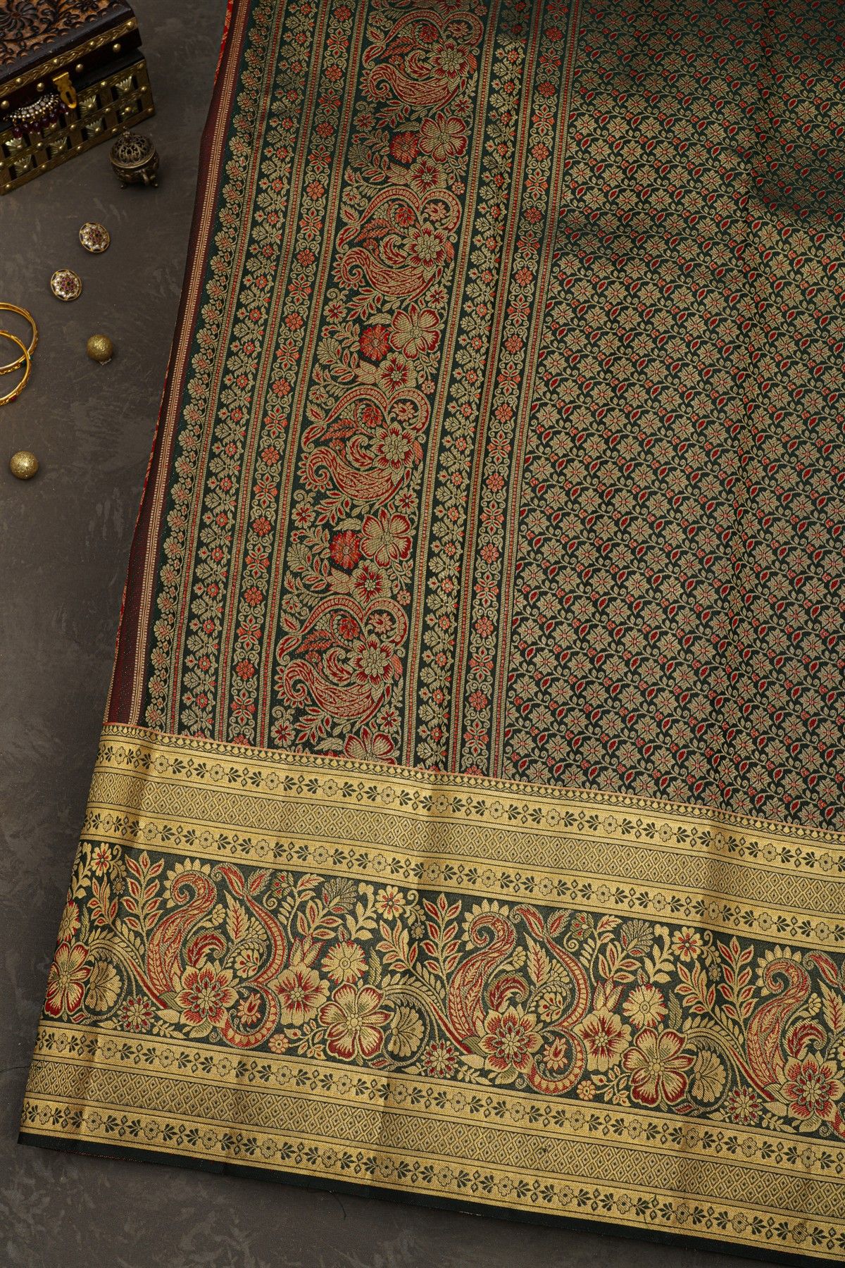 Kancheepuram Silk Red Saree