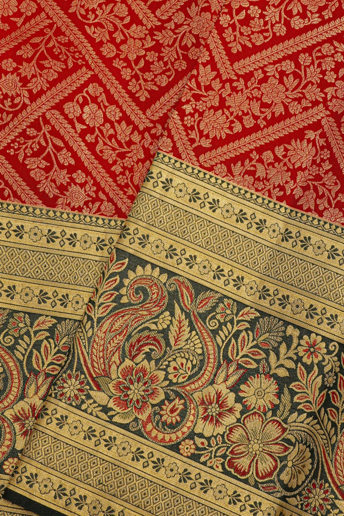 Kancheepuram Silk Red Saree