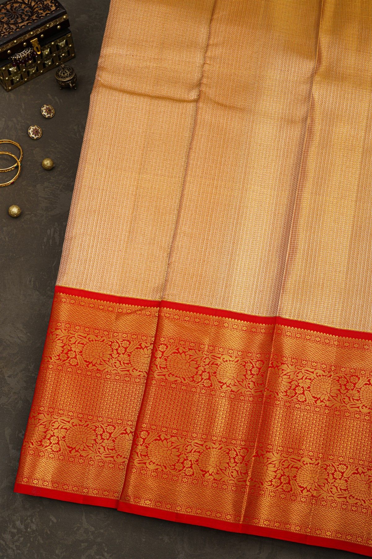 Kancheepuram Tissue Dual Colour Saree