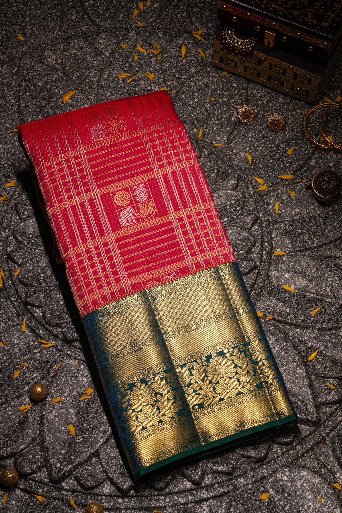 Kancheepuram Silk Pink Saree