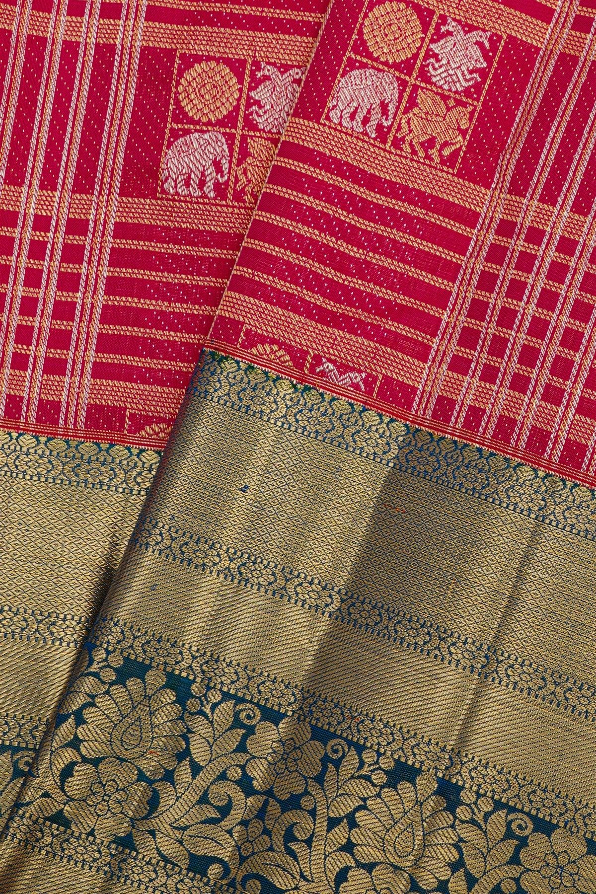Kancheepuram Silk Pink Saree