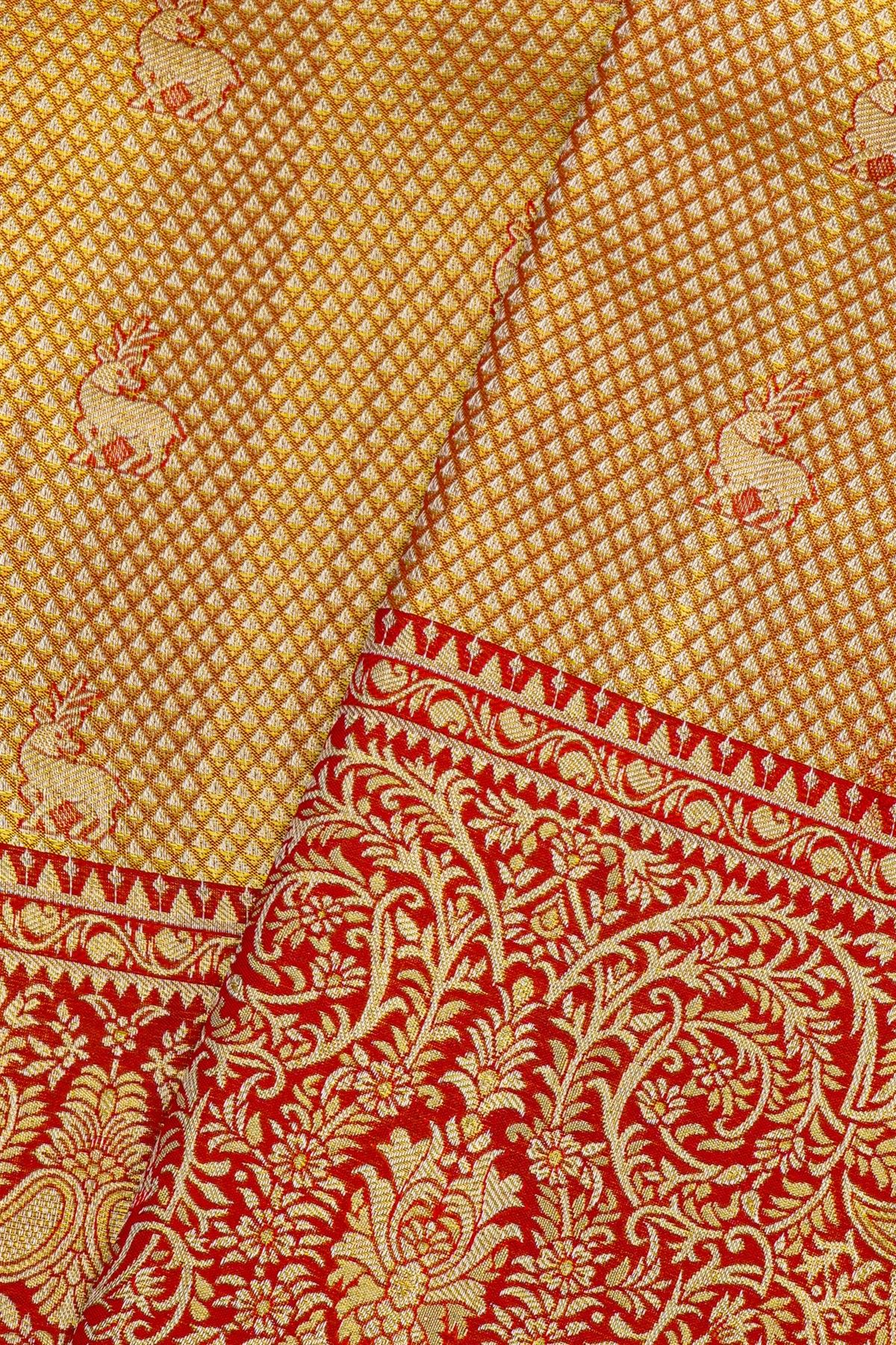 Kancheepuram Tissue Dual Colour Saree
