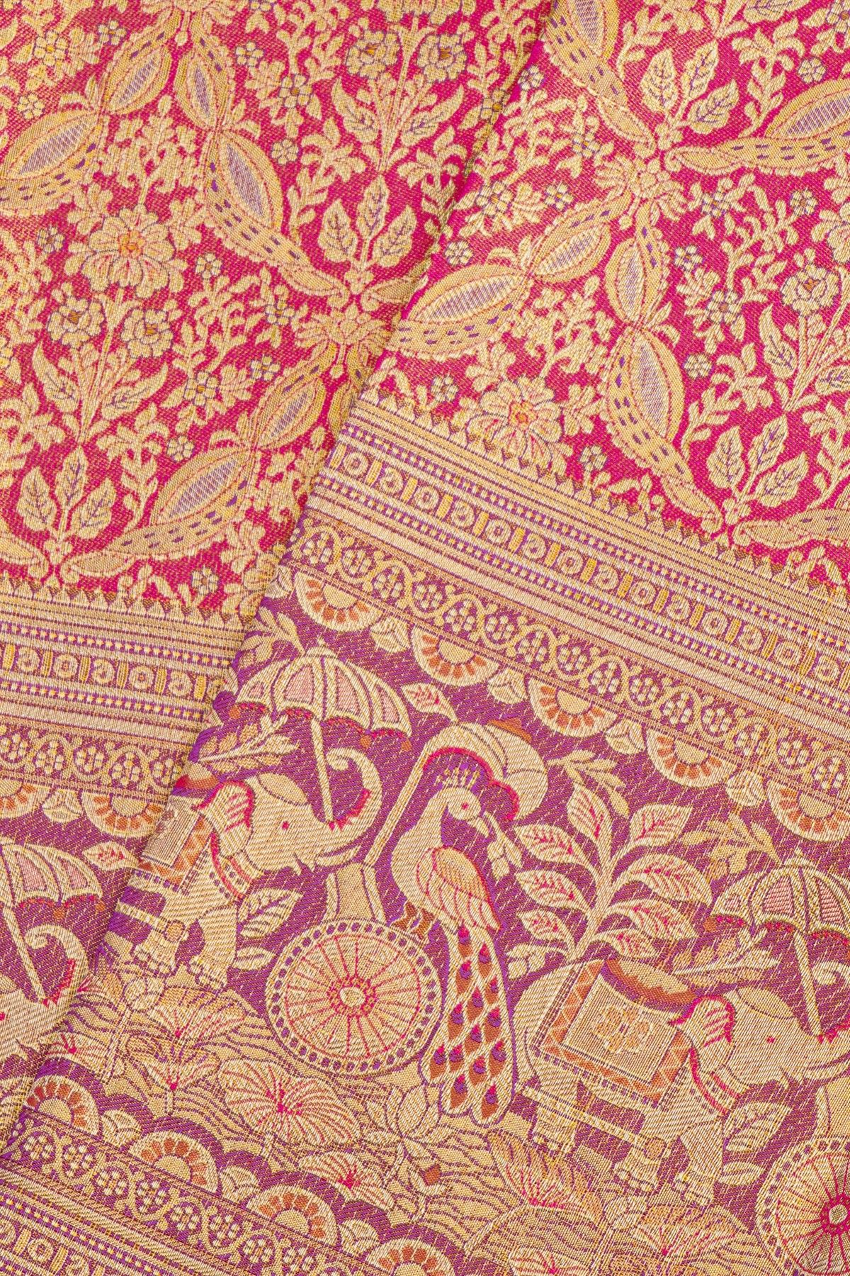 Kancheepuram Silk Magenta Saree