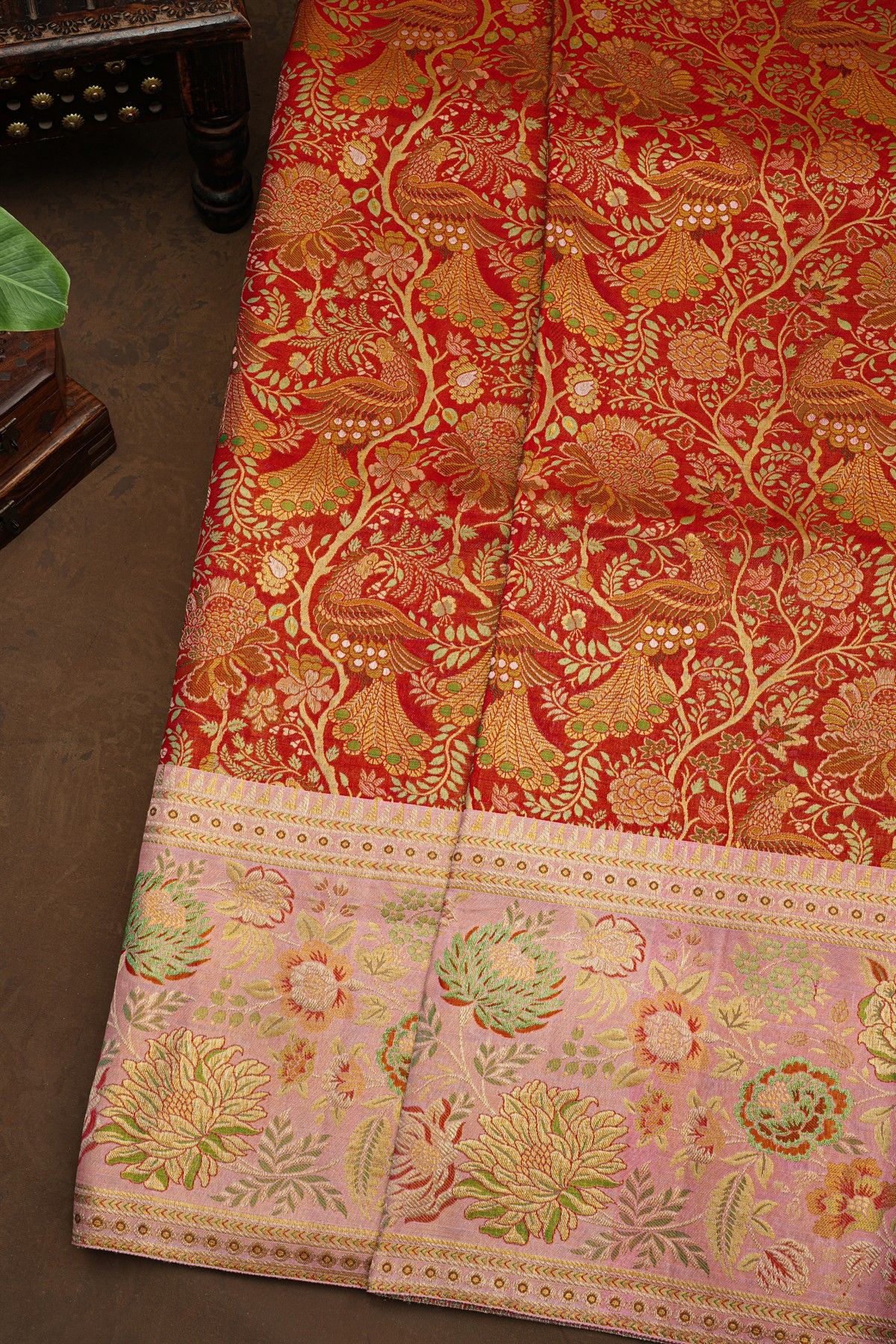Kancheepuram Silk Red Saree
