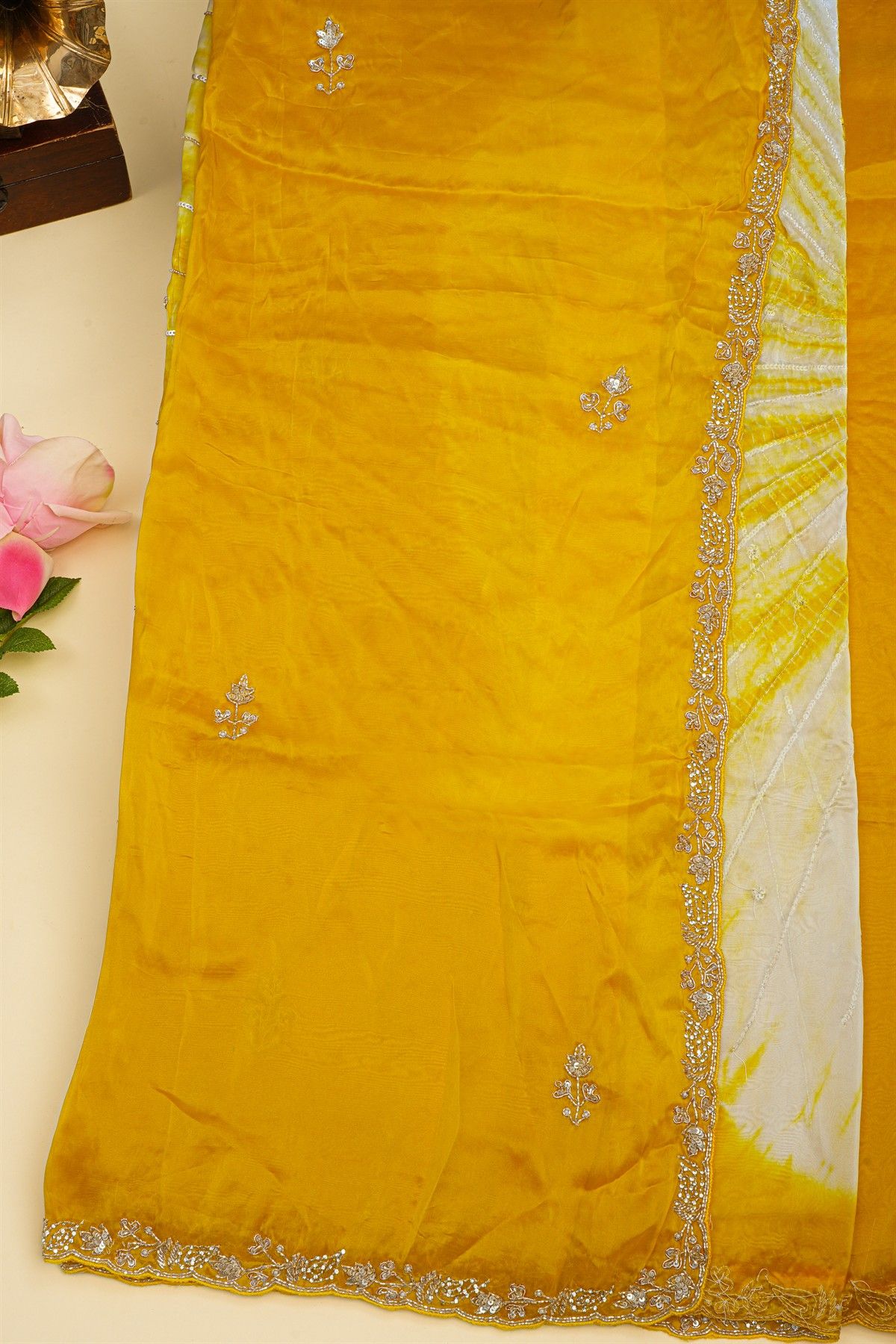 Designer Weaving Silk Multi-Colour Saree