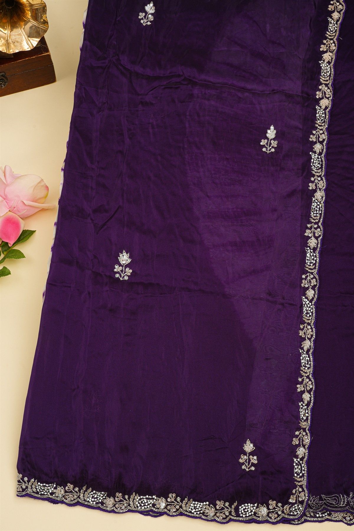 Designer Weaving Silk Multi-Colour Saree