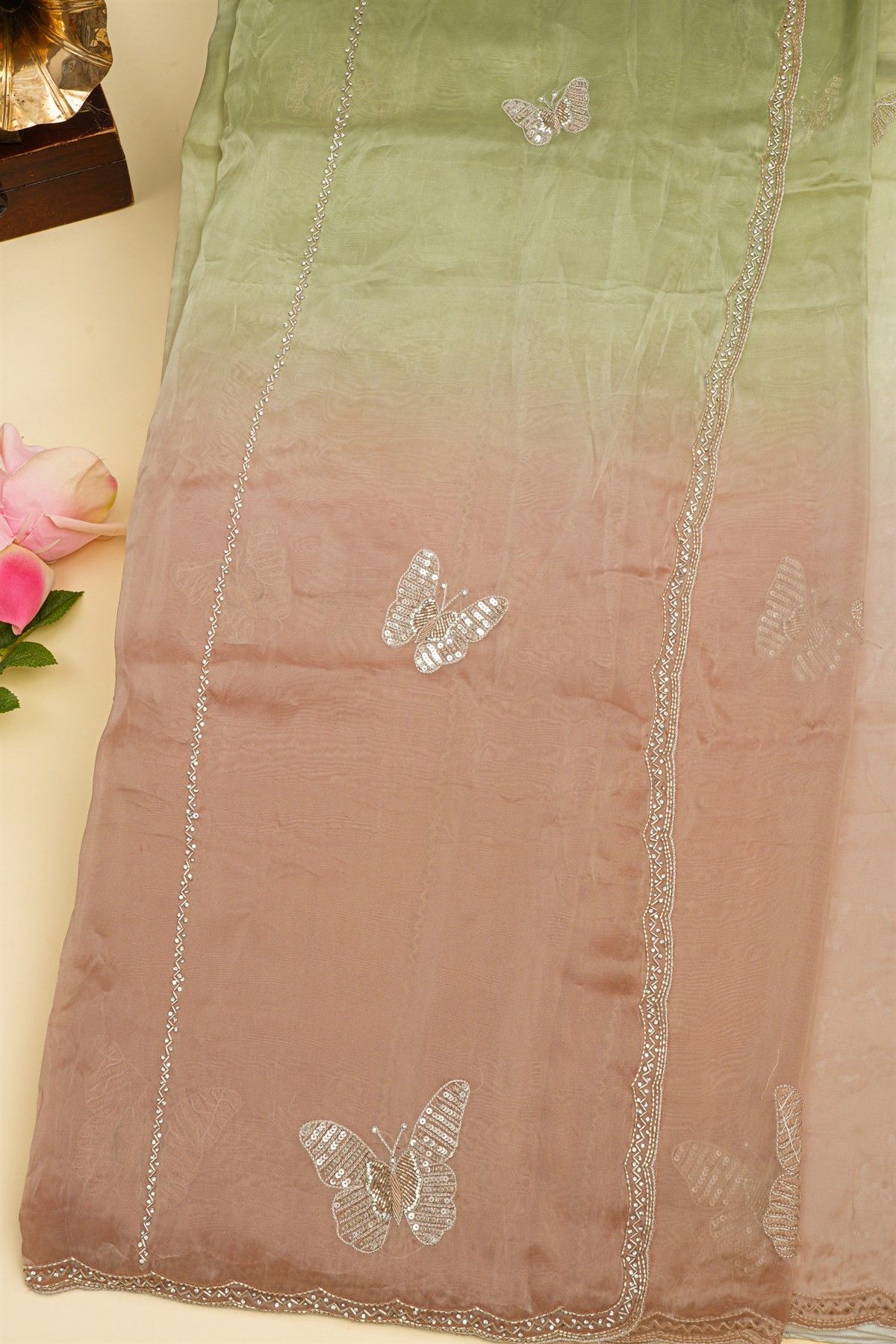 Designer Weaving Silk Dual Colour Saree