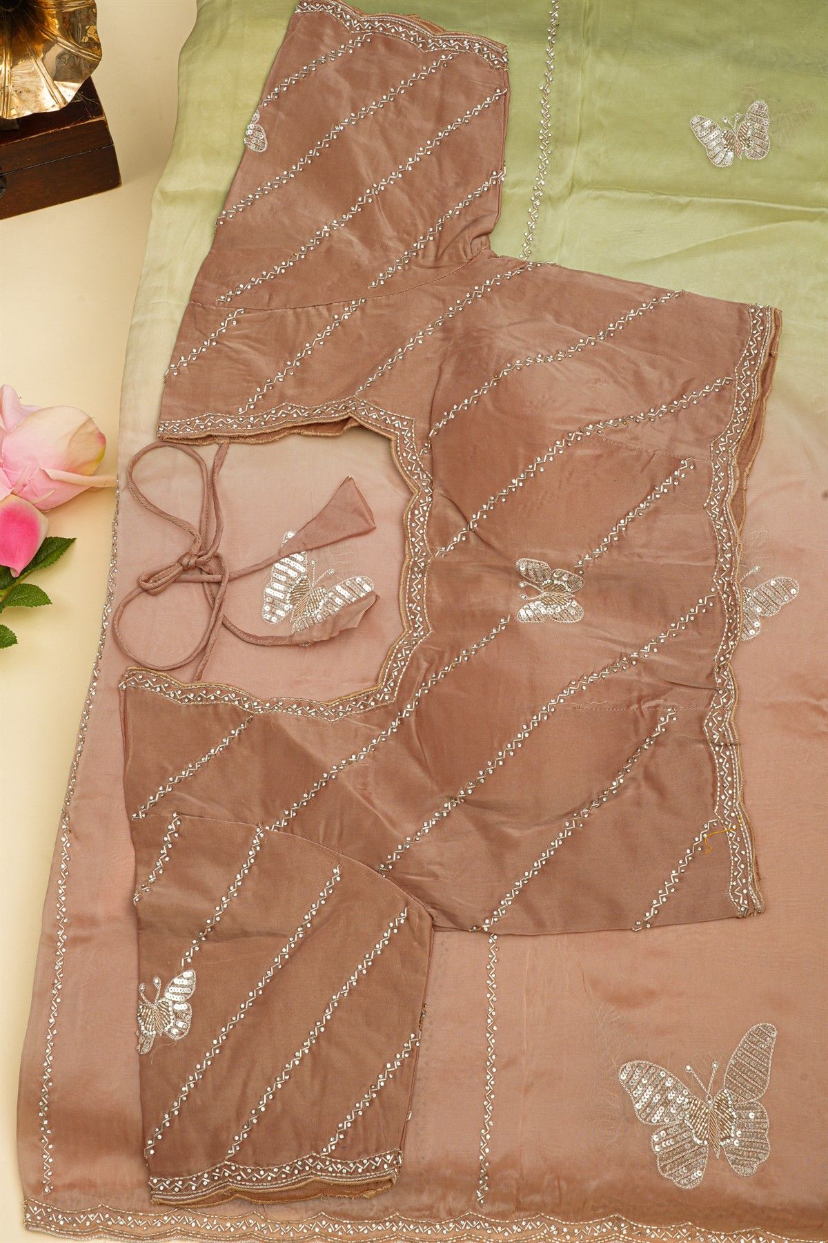 Designer Weaving Silk Dual Colour Saree
