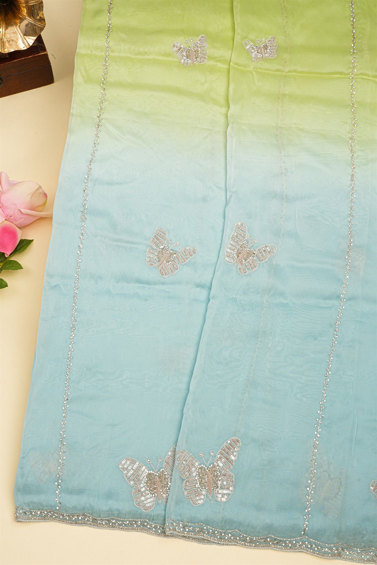 Designer Silk Dual Colour Saree