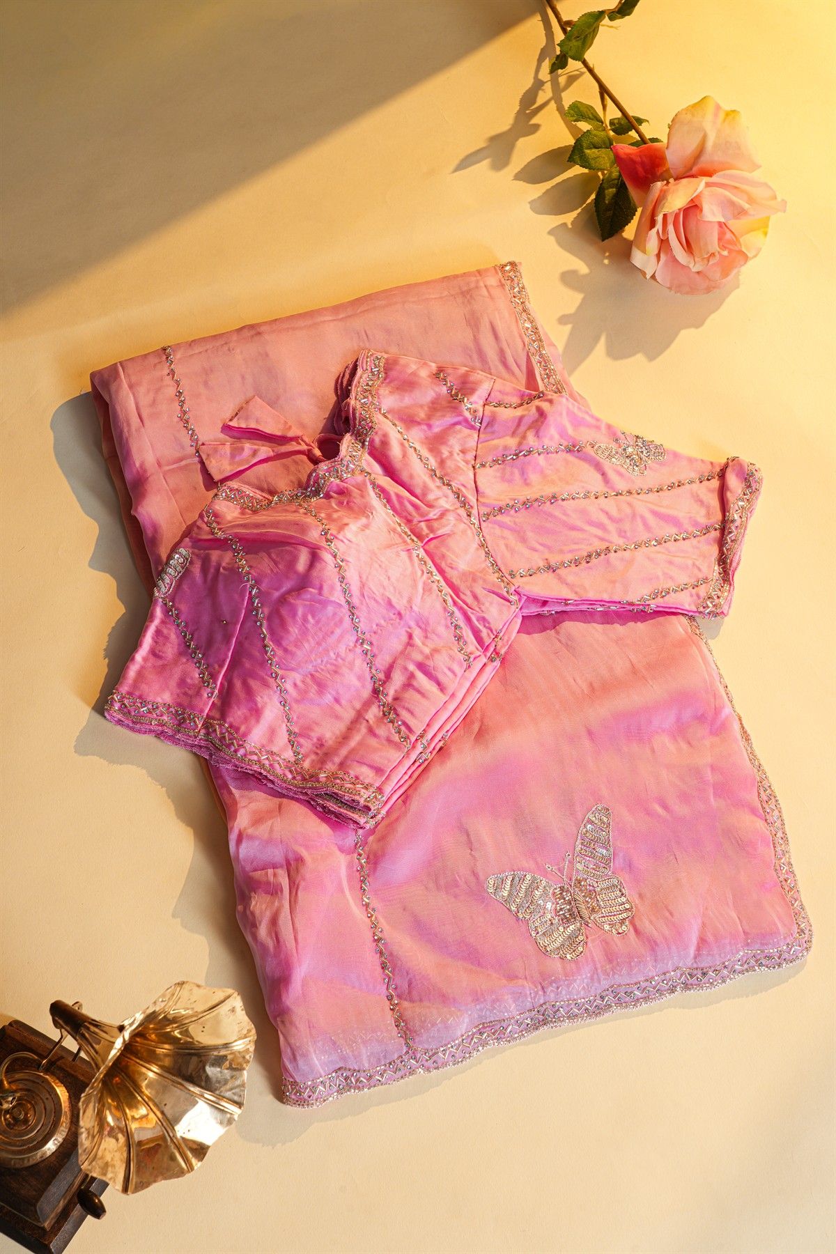 Designer Silk Dual Colour Saree