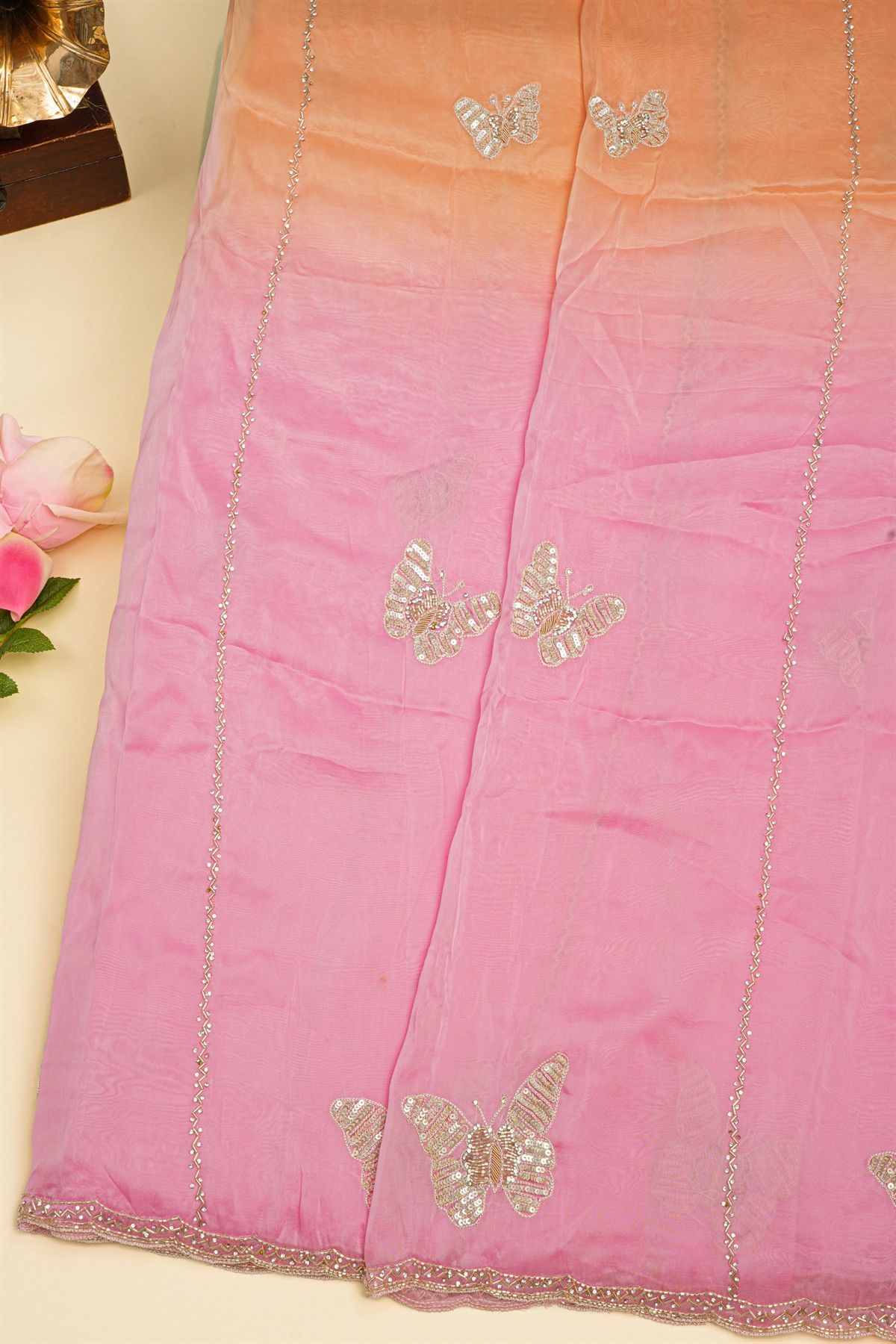 Designer Silk Dual Colour Saree