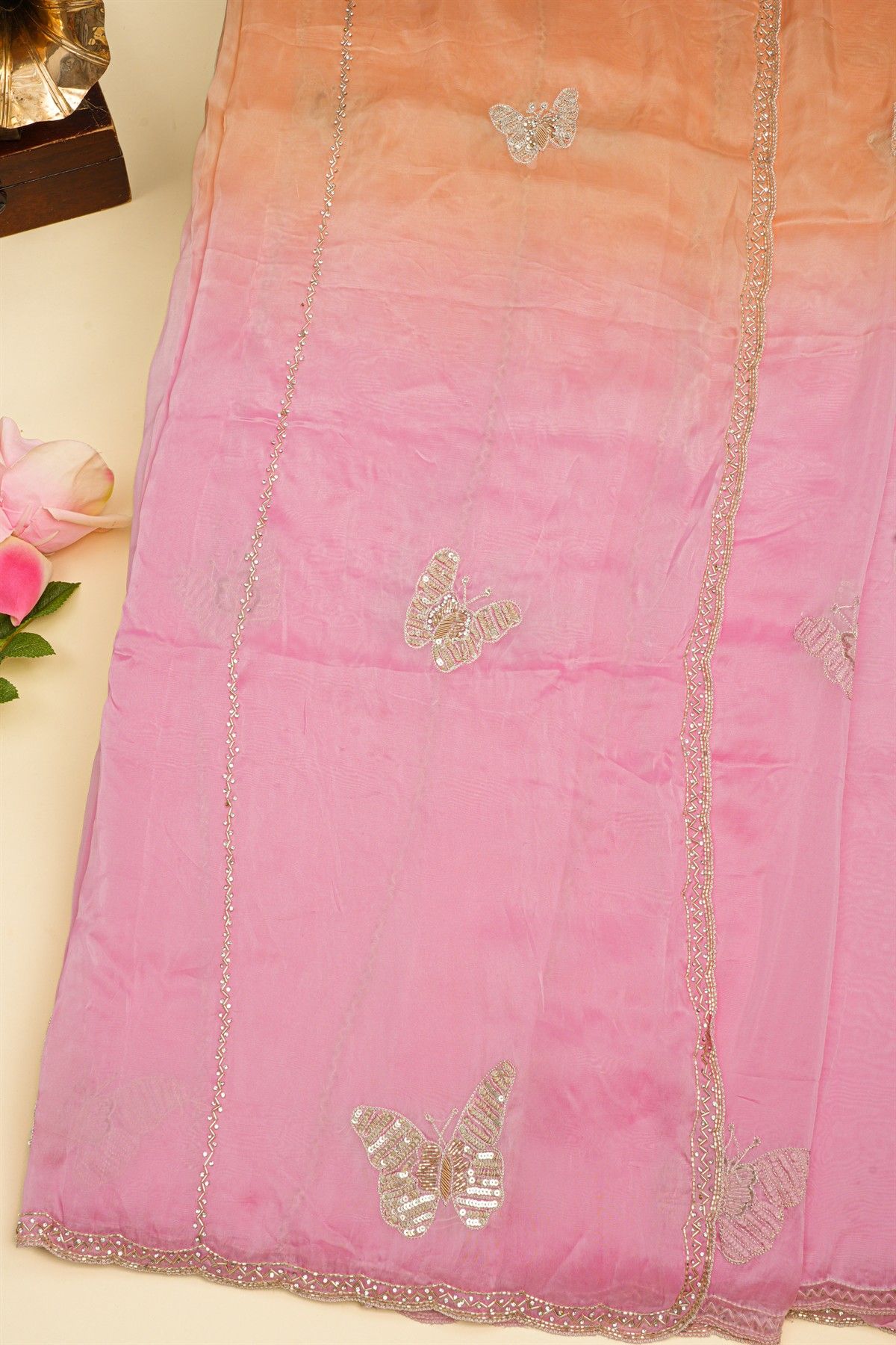 Designer Silk Dual Colour Saree