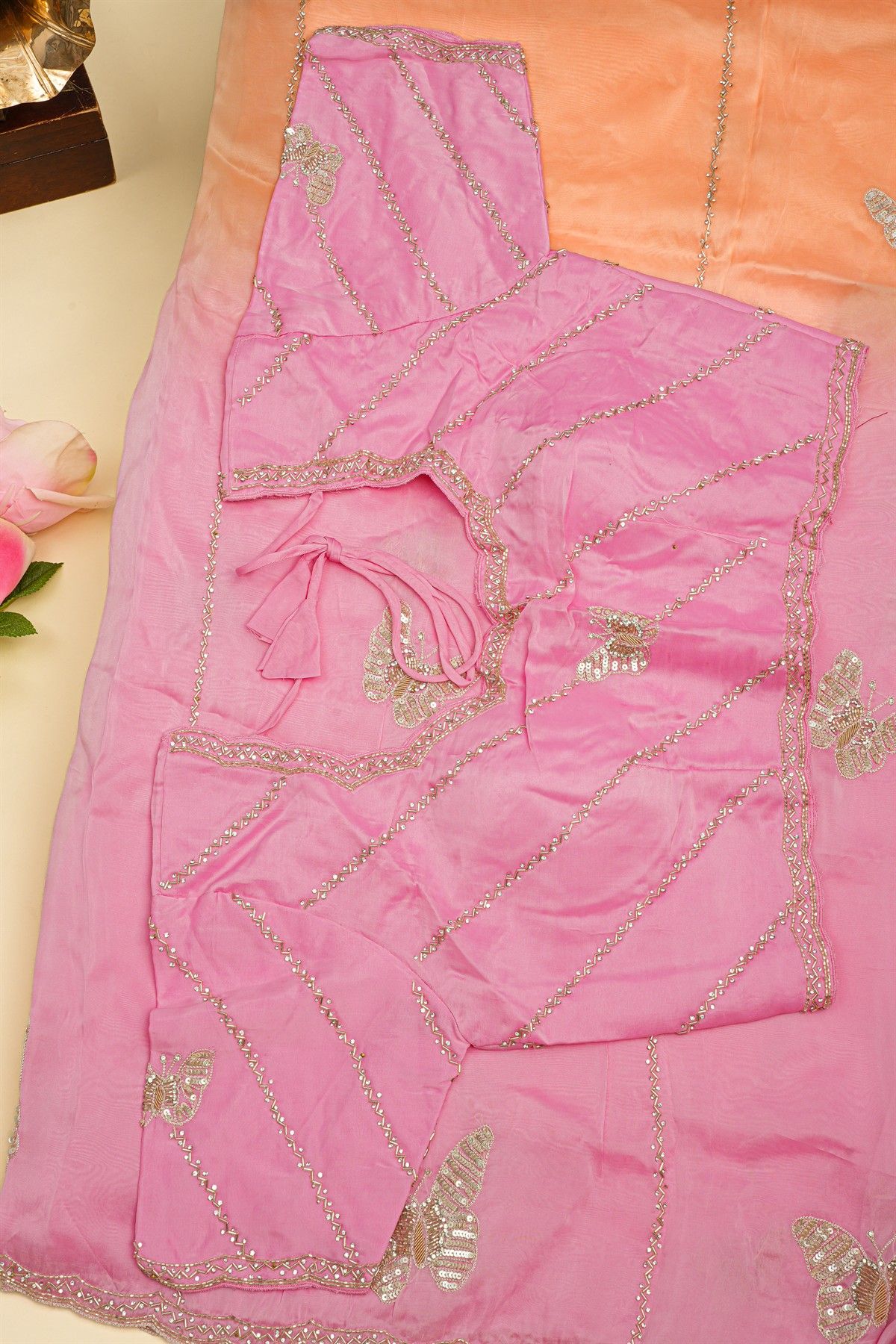 Designer Silk Dual Colour Saree