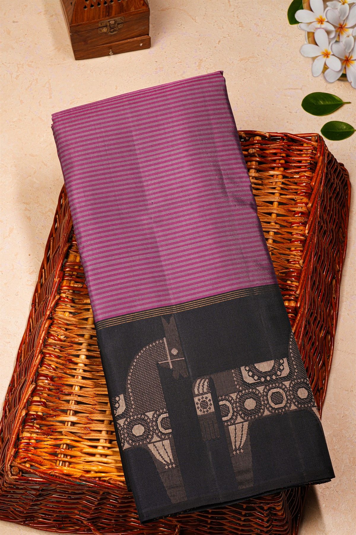 Kancheepuram Silk Multi-Colour Saree