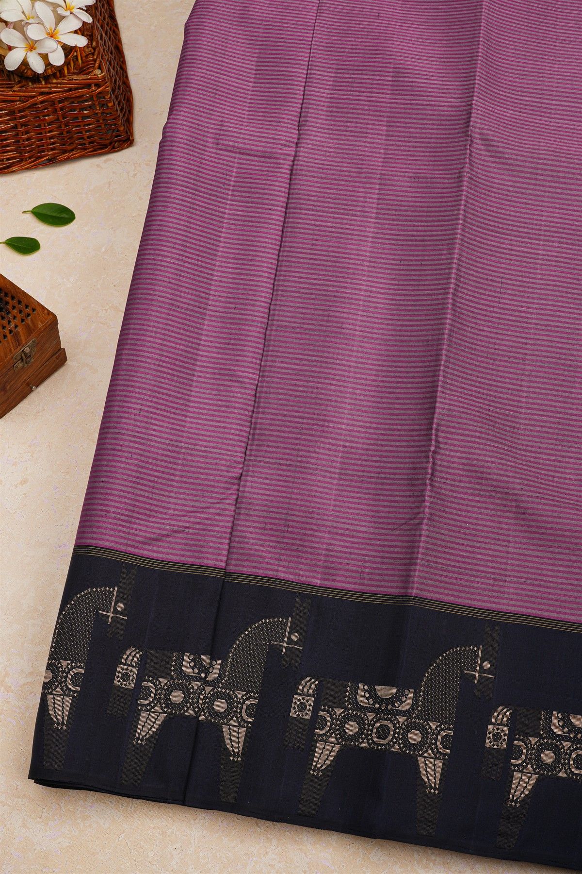 Kancheepuram Silk Multi-Colour Saree