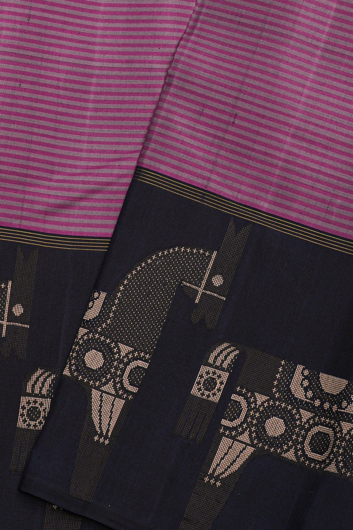Kancheepuram Silk Multi-Colour Saree