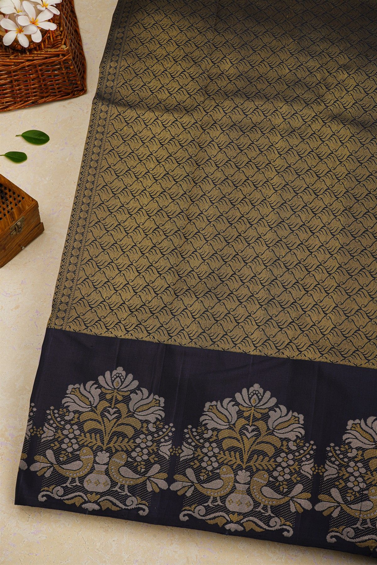 Kancheepuram Silk Black Saree