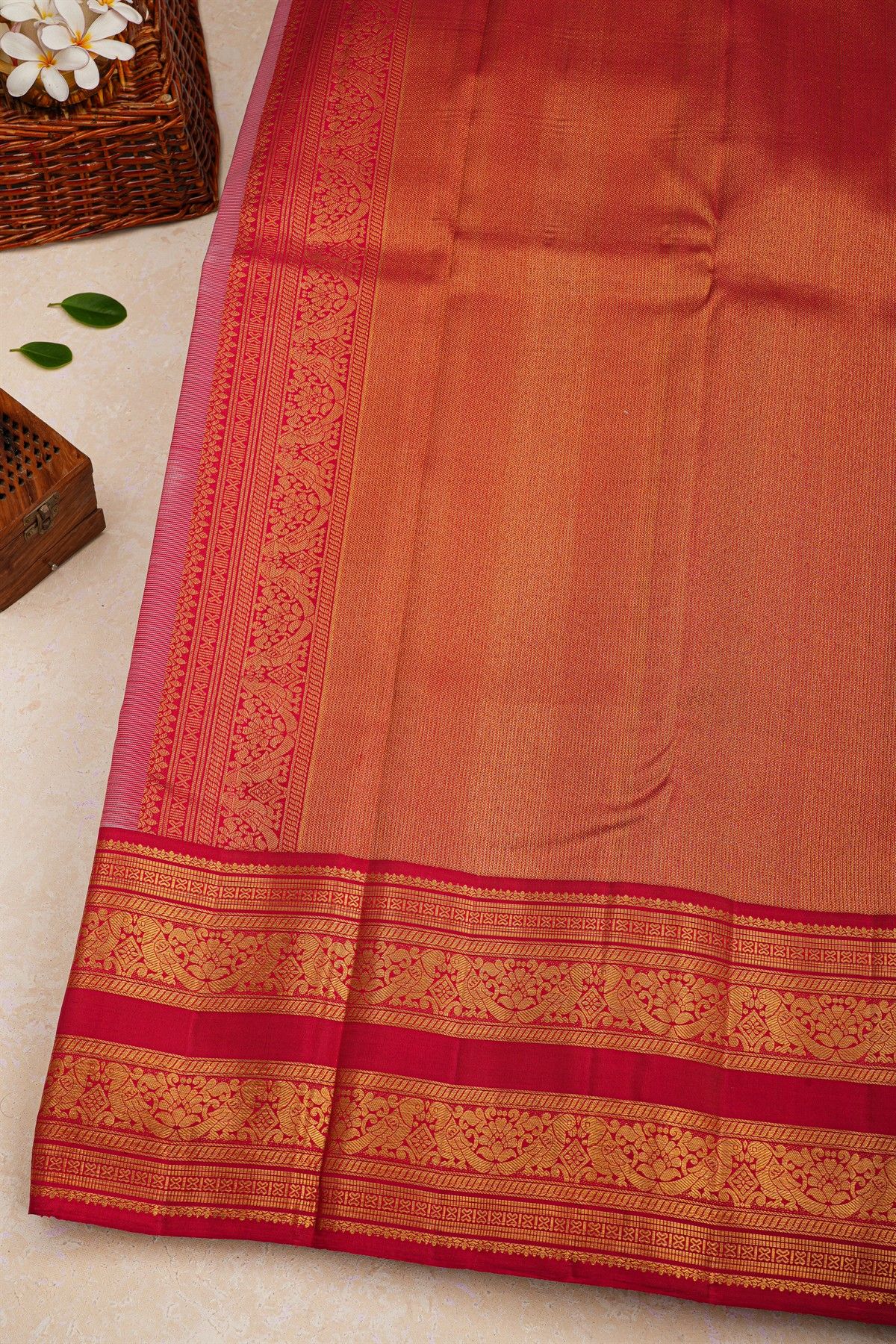 Kancheepuram Silk Baby Pink Saree