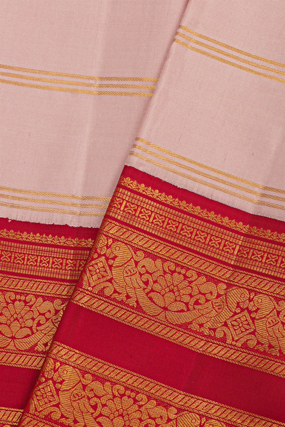 Kancheepuram Silk Baby Pink Saree