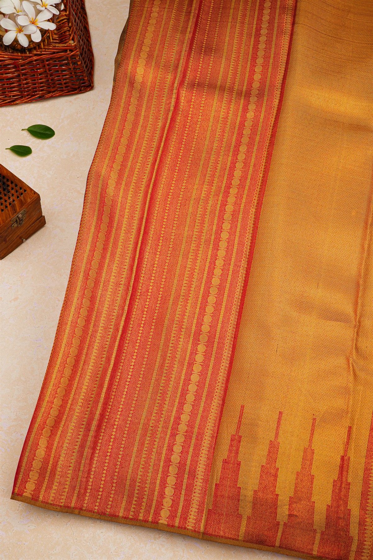 Kancheepuram Silk Multi-colour Saree