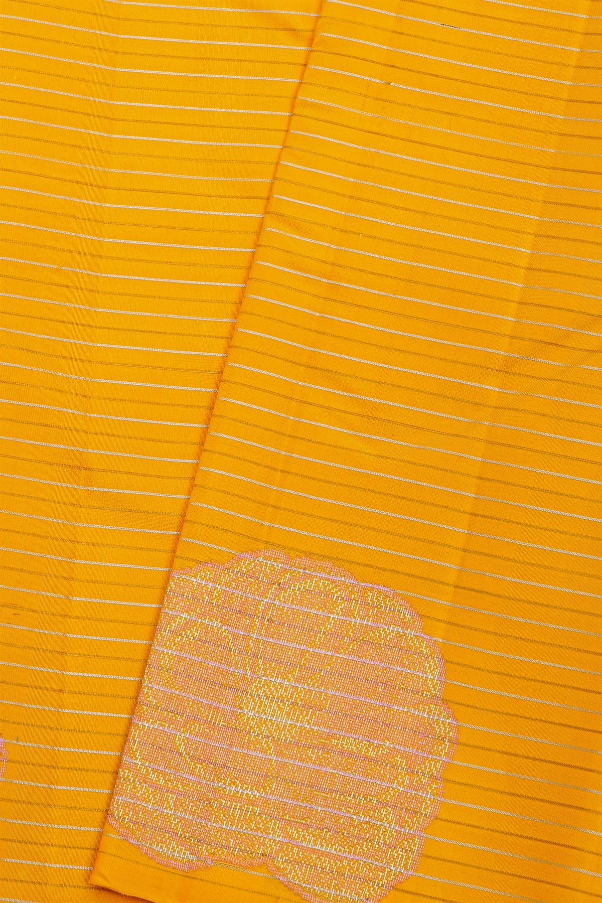 Kancheepuram Silk Yellow Saree