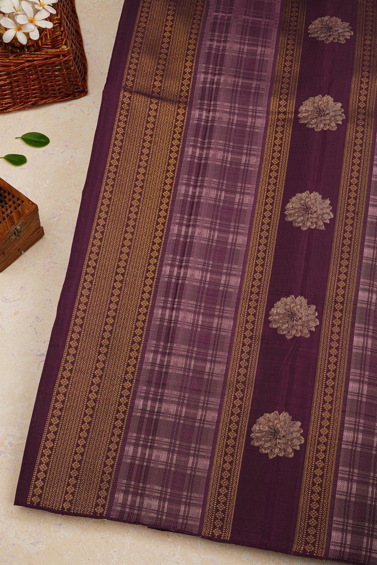Kancheepuram Silk Light Beige Saree