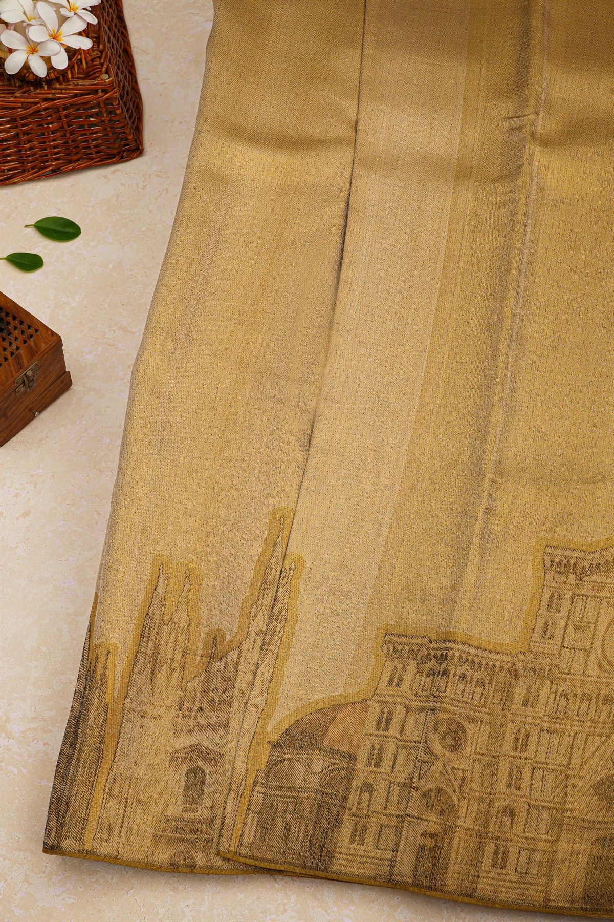 Kancheepuram Silk Cream Saree