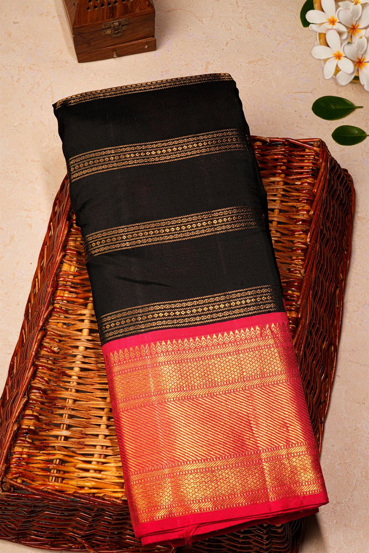 Kancheepuram Silk Black Saree
