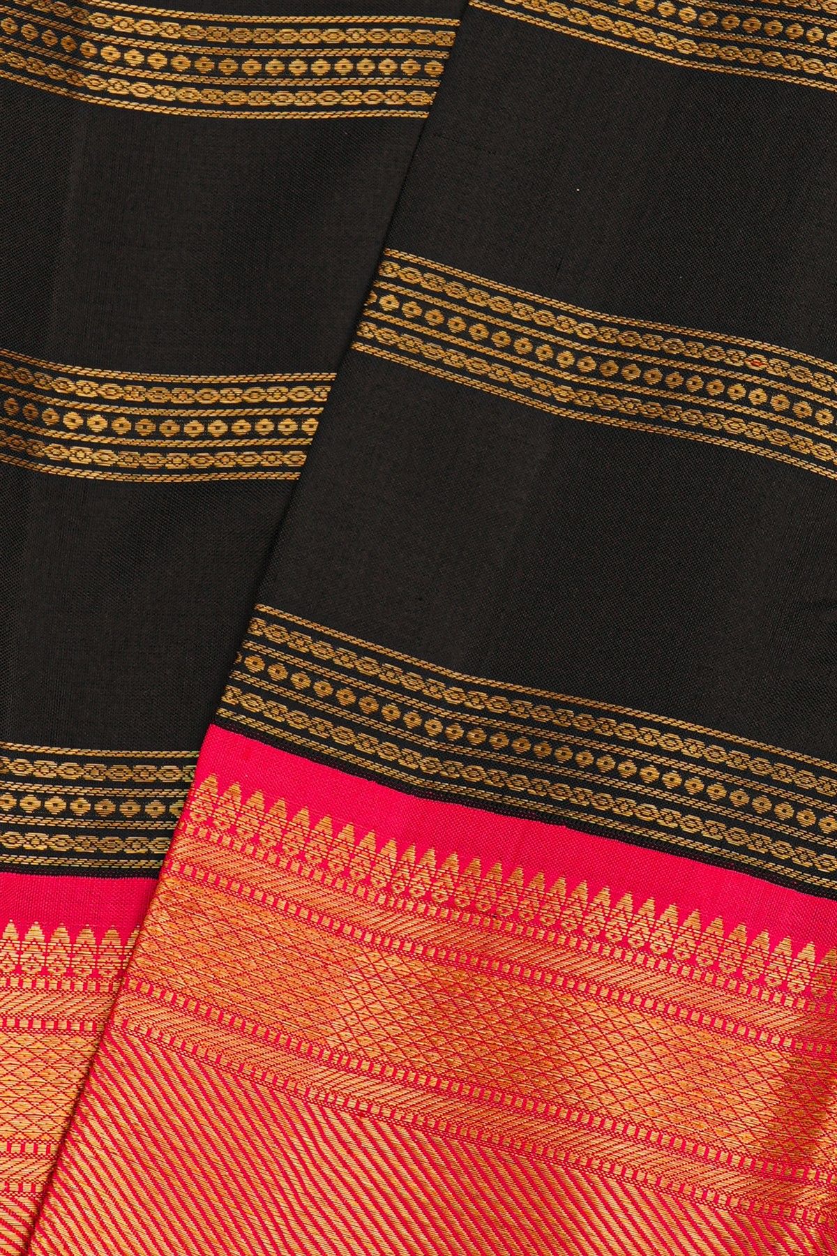 Kancheepuram Silk Black Saree