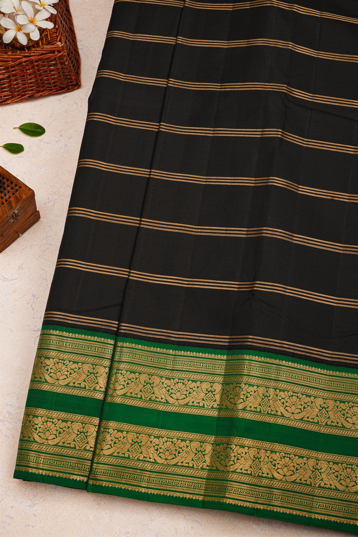 Kancheepuram Silk Black Saree