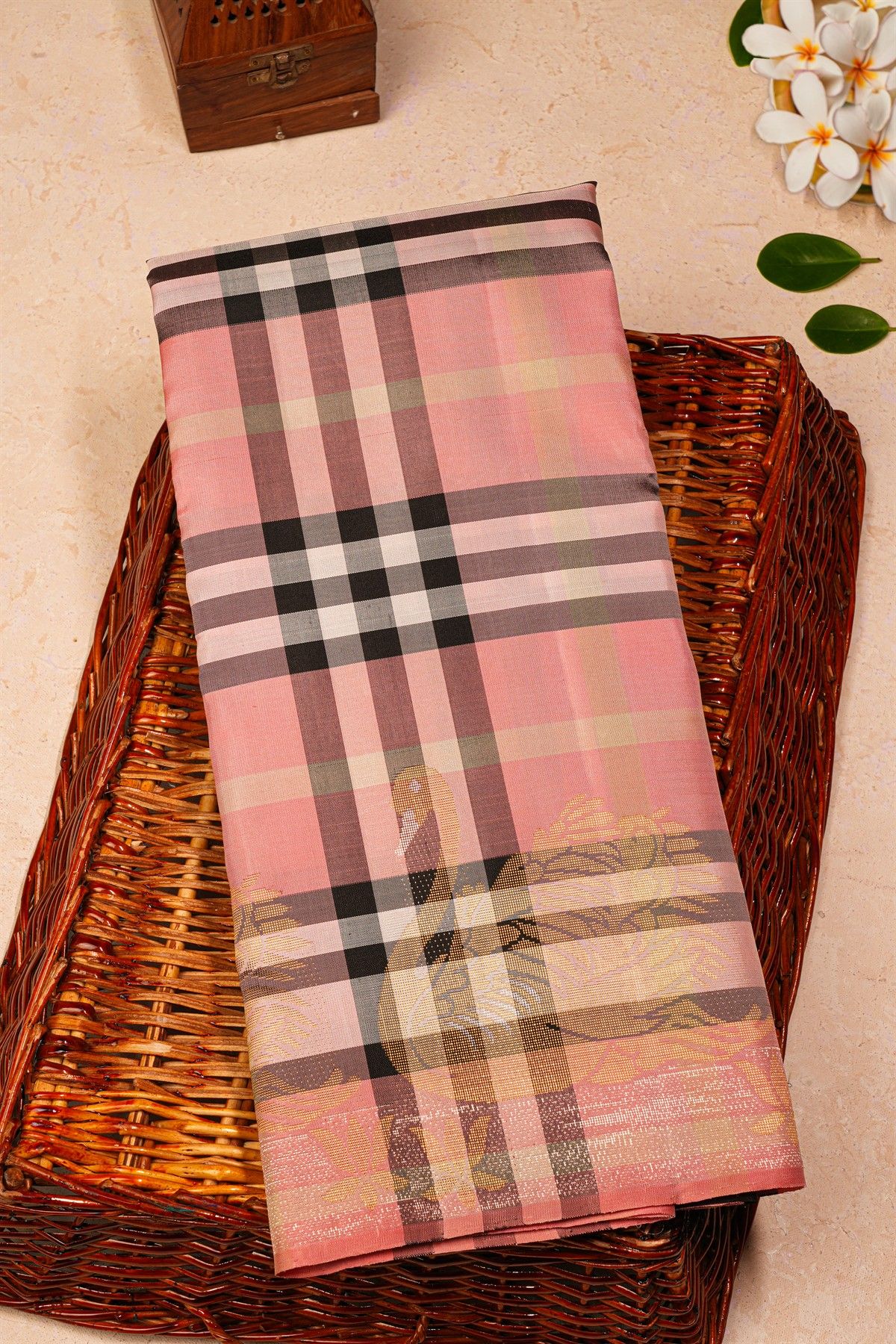 Kancheepuram Silk Multi-Colour Saree