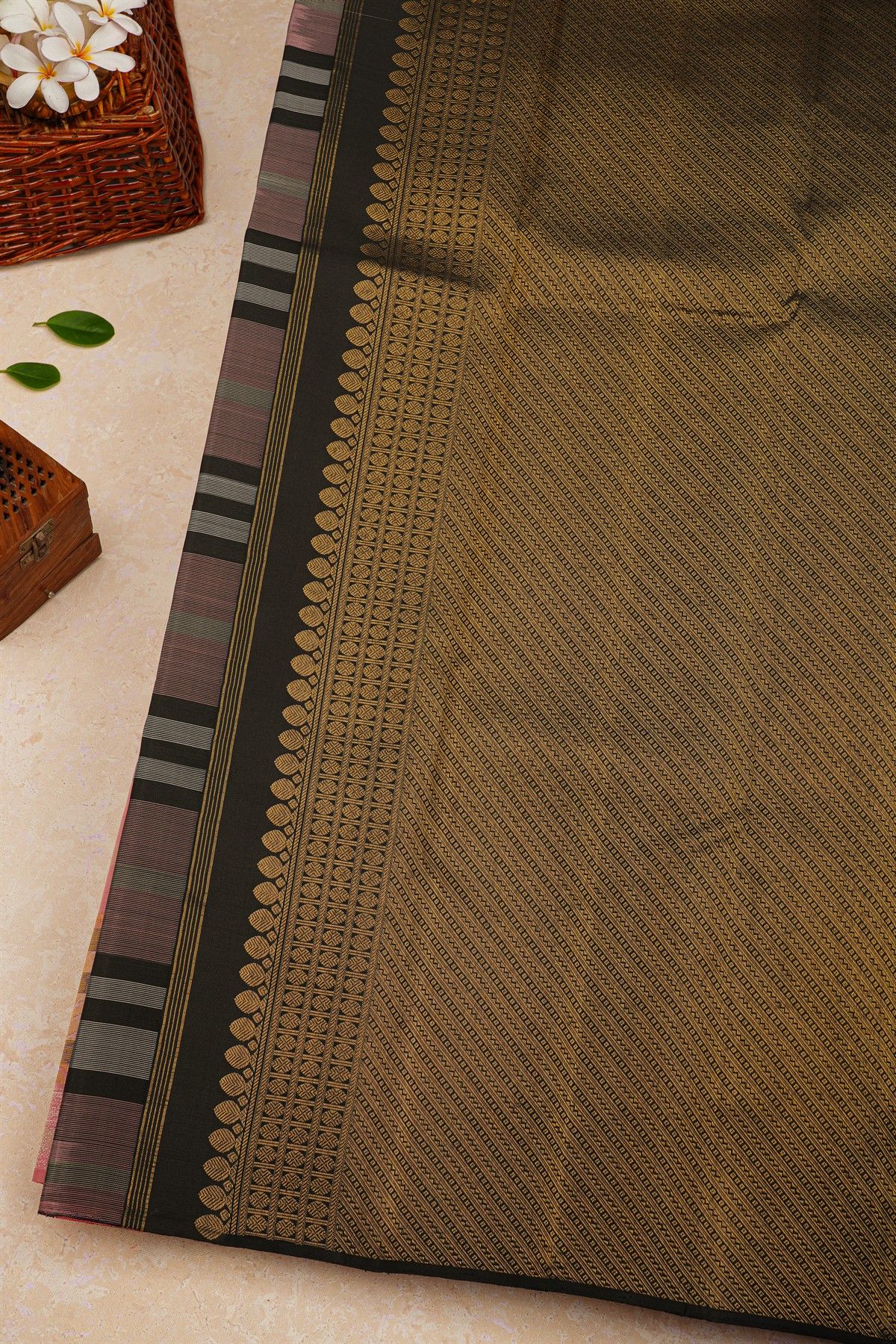 Kancheepuram Silk Multi-Colour Saree
