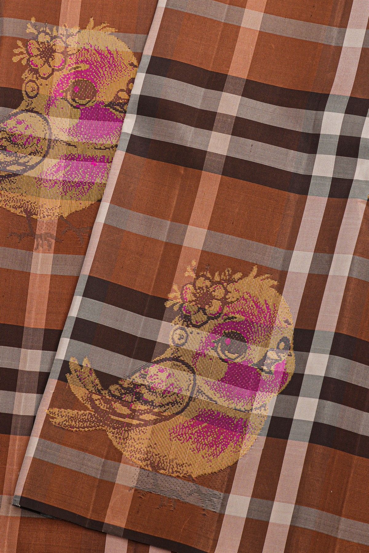 Kancheepuram Silk Multi-Colour Saree