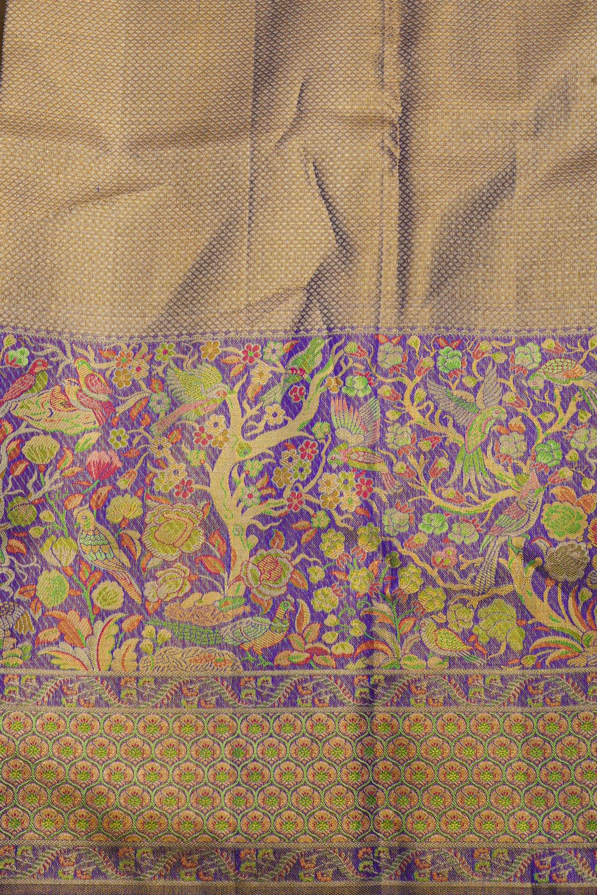 Kancheepuram Silk Parrot Green Saree