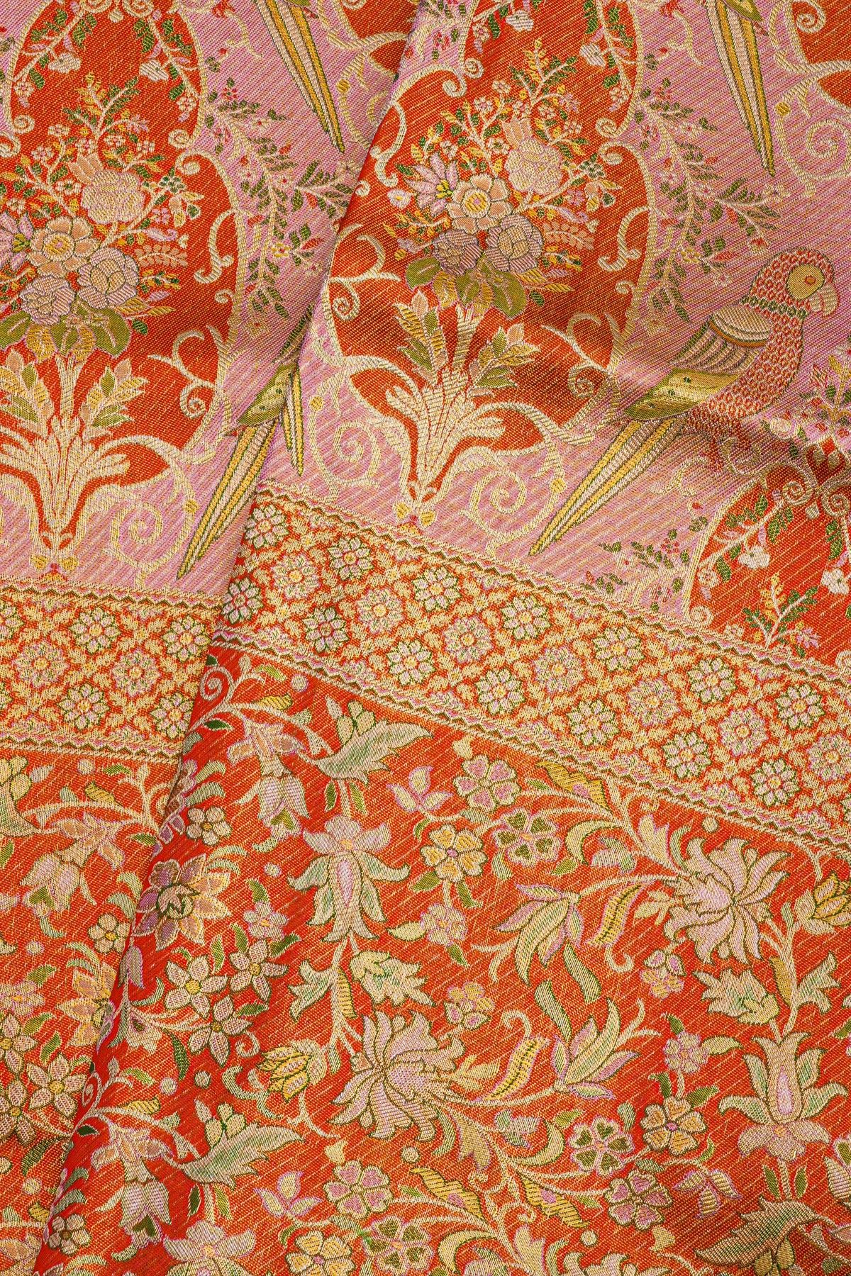 Kancheepuram Silk Baby Pink Saree