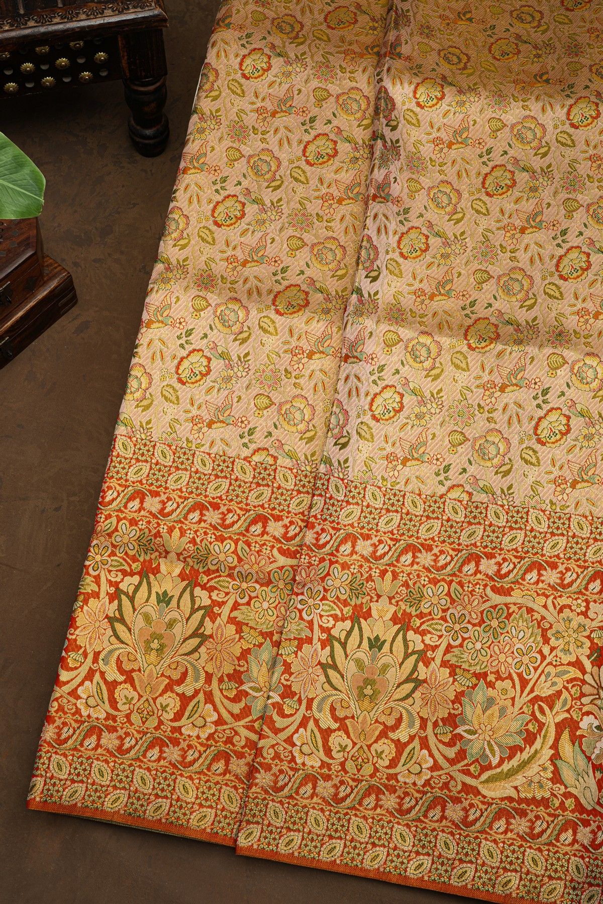 Kancheepuram Silk Baby Pink Saree