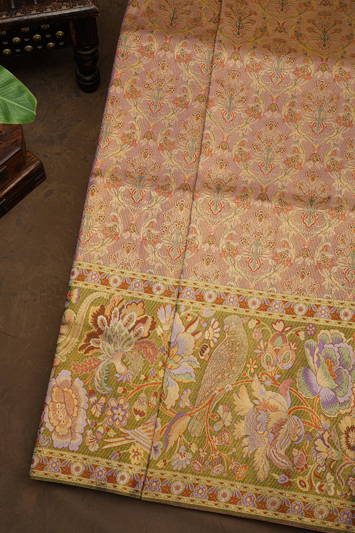 Kancheepuram Silk Onion Pink Saree